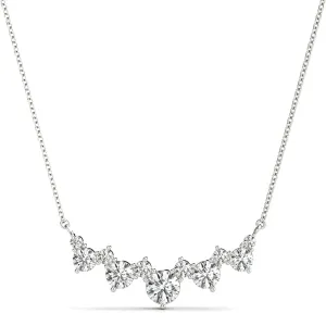 14K Graduating Diamond Necklace / Pendant