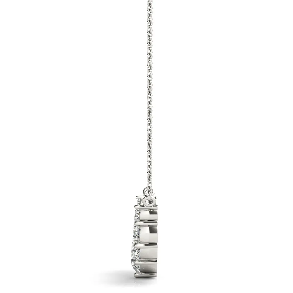 14K Graduating Diamond Necklace / Pendant