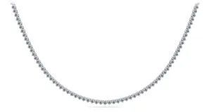 3 Prong Riviera Lab-Grown Diamond Necklace with 28.05 ct.(finished) 4.4mm