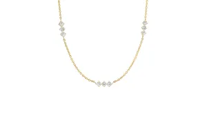 3 x 3 Diamond Necklace