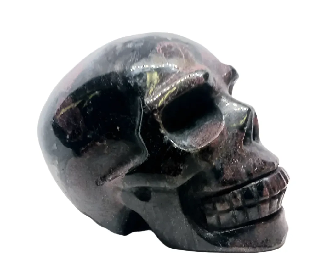 3.4lbs Firework Garnet Crystal Skull