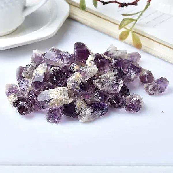 5PC Natural Amethyst Quartz Cluster Crystals