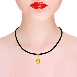 9.51 Carat 14K Solid Yellow Gold Savoire Faire Citrine Necklace