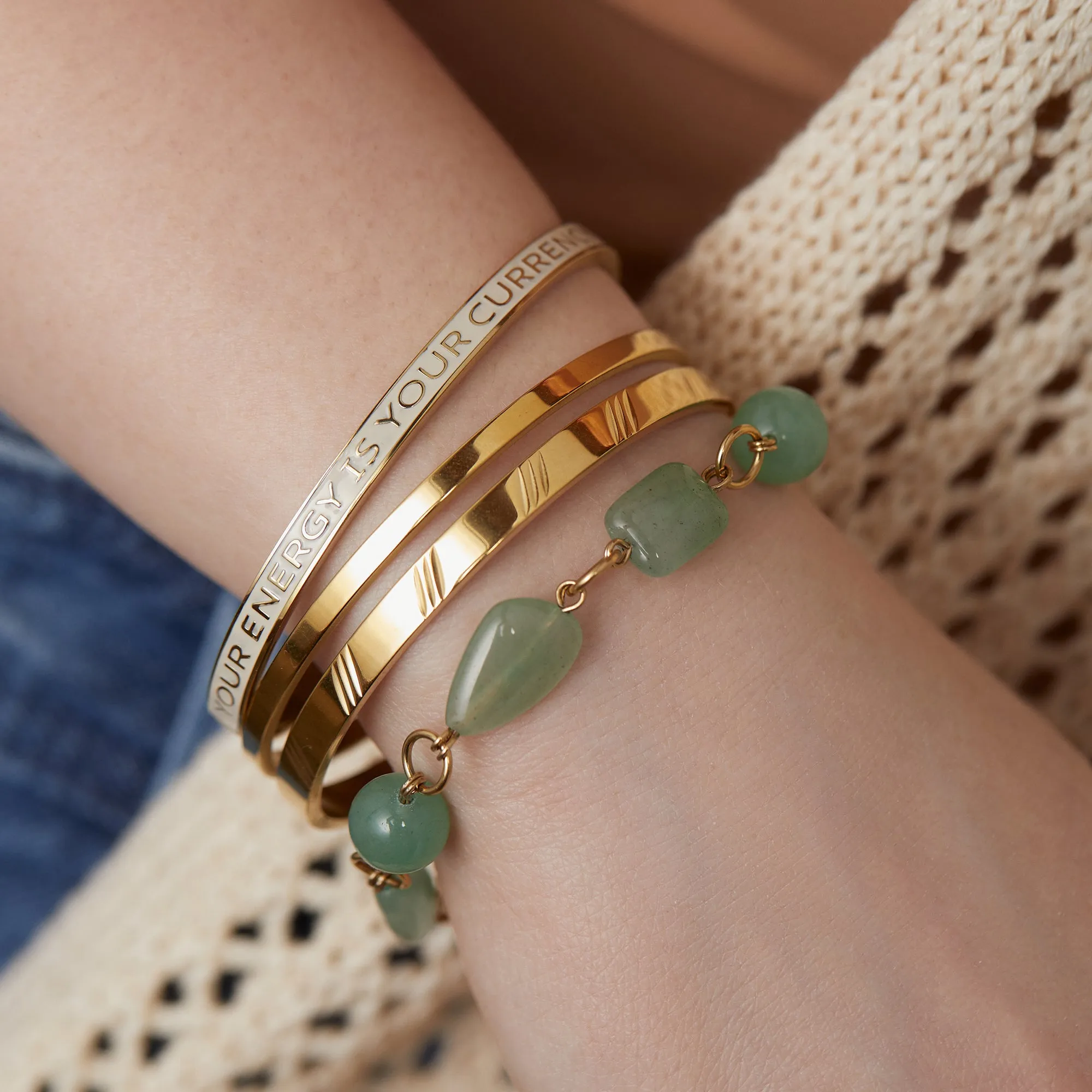 Adjustable Gemstone Bracelet