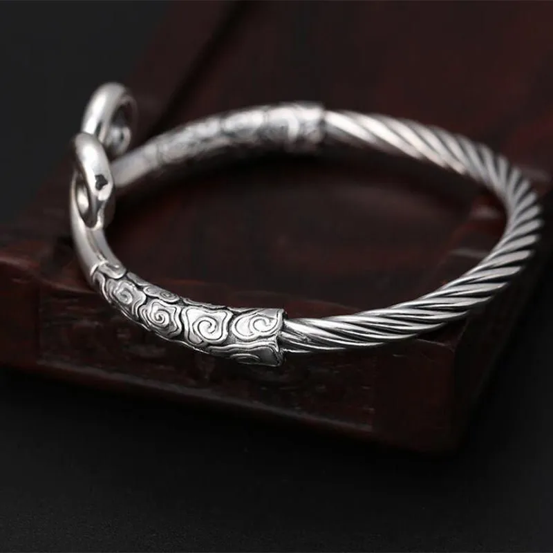 Adjustable Spell Bangle in S925 Silver