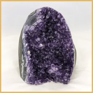 AME261 Amethyst Stand-up, Polished Edge