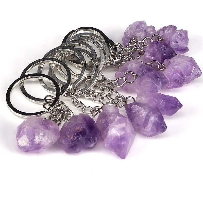 Amethyst Keychain