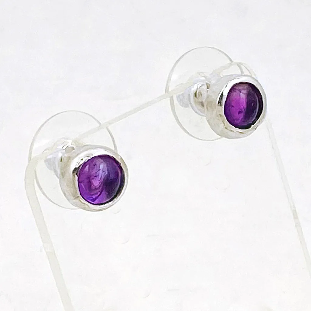 Amethyst Post earrings