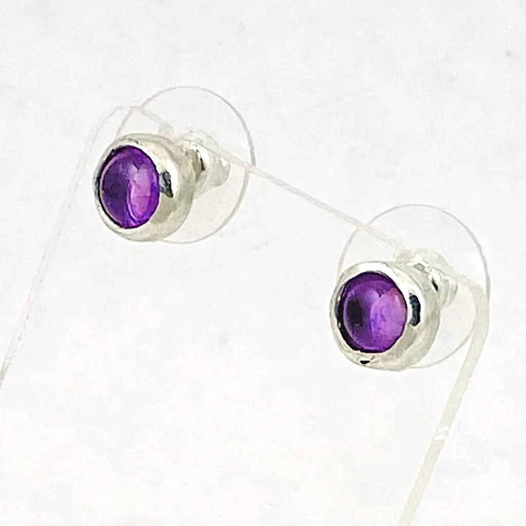 Amethyst Post earrings