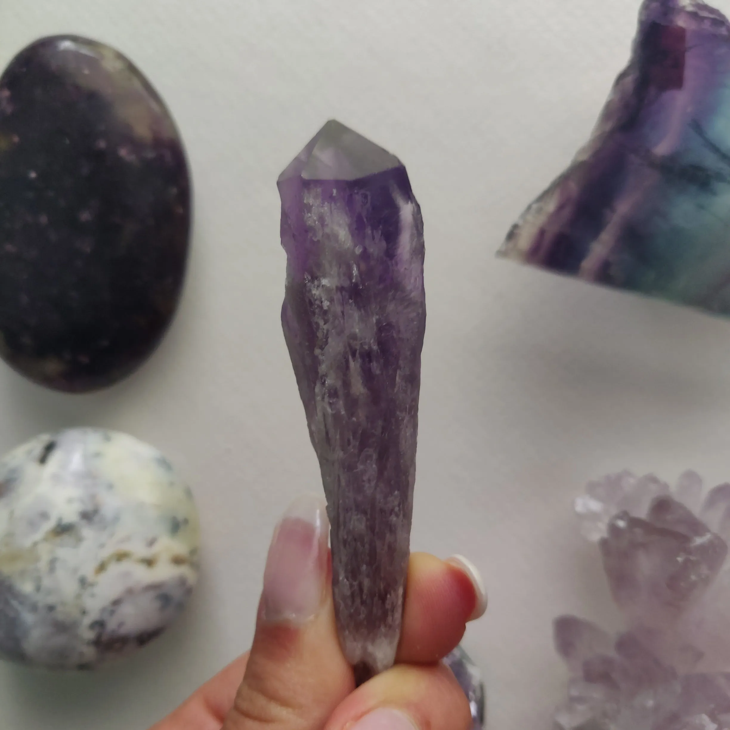 Bahia Amethyst Point, Amethyst Elestial Wand from Brazil (#11)