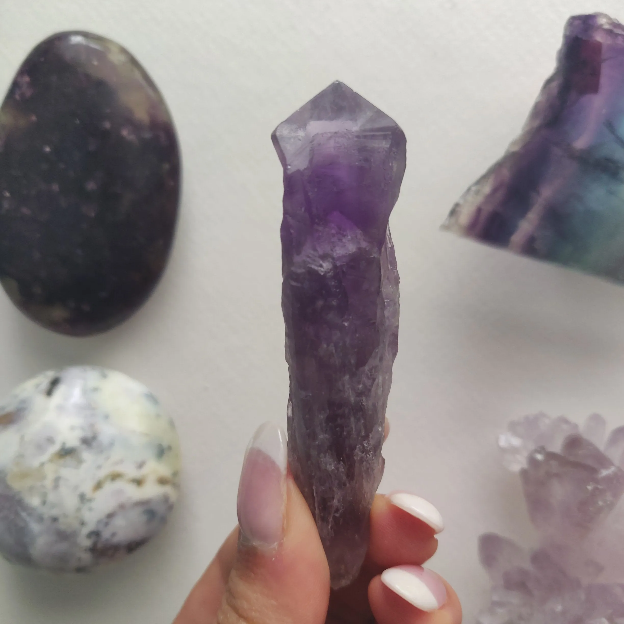 Bahia Amethyst Point, Amethyst Elestial Wand from Brazil (#11)