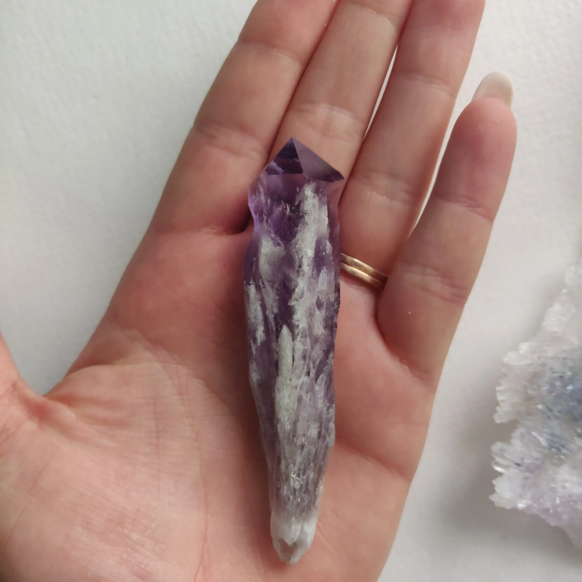 Bahia Amethyst Point, Amethyst Elestial Wand from Brazil (#11)