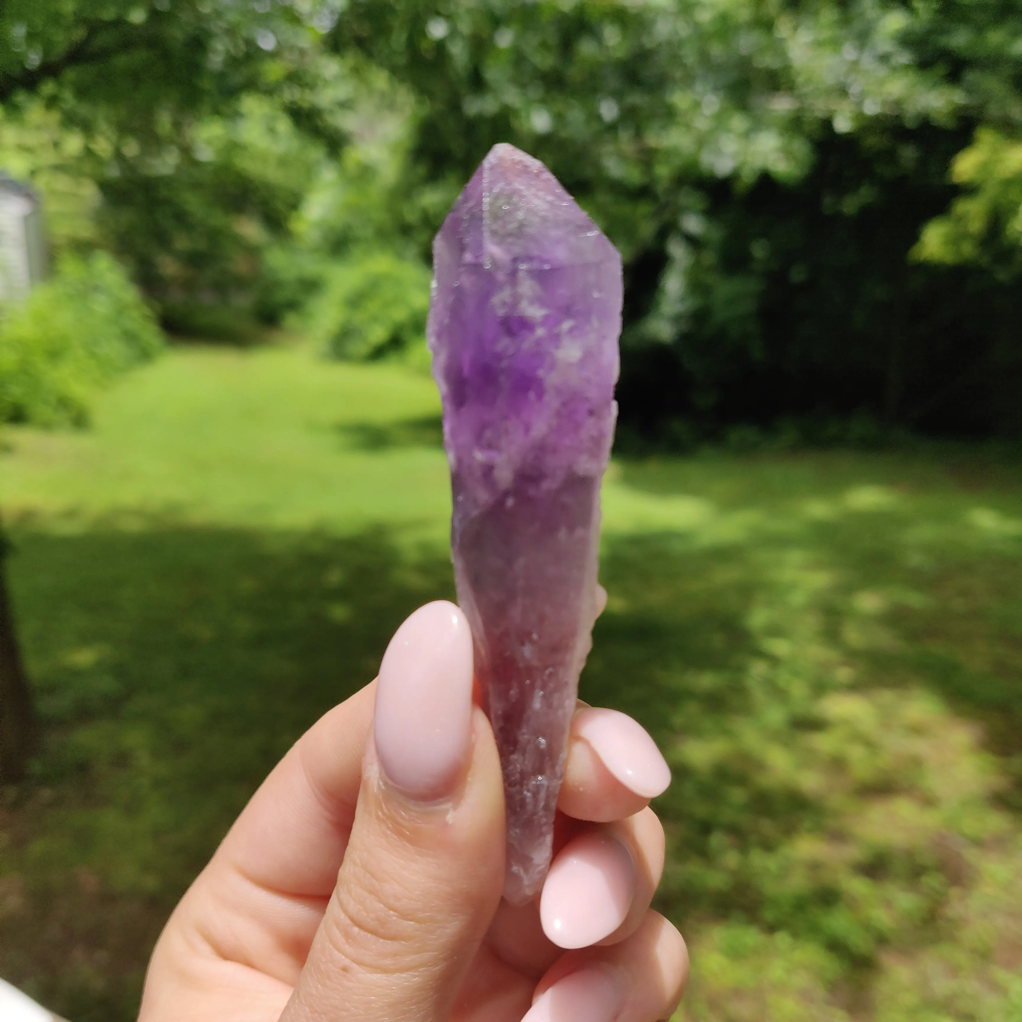 Bahia Amethyst Point, Amethyst Elestial Wand from Brazil (#13)