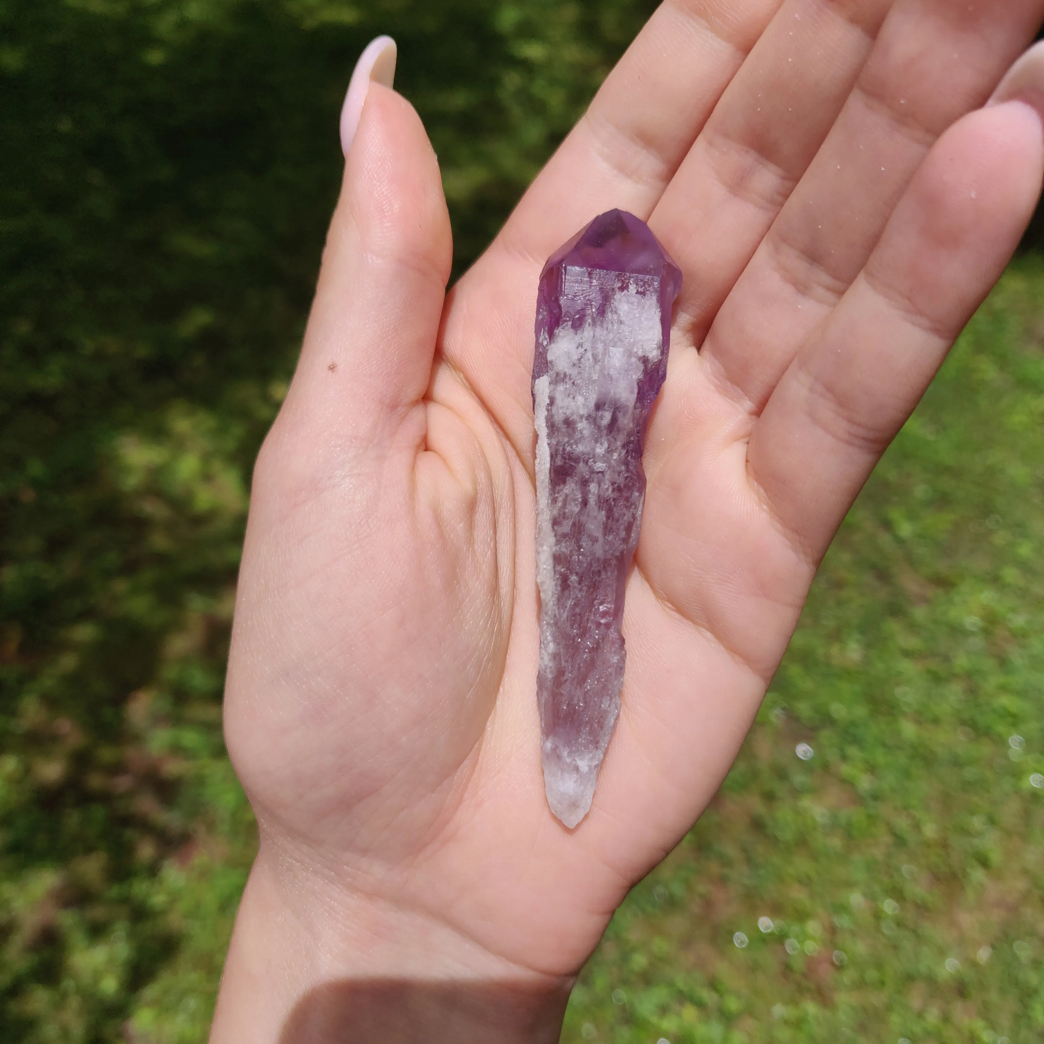 Bahia Amethyst Point, Amethyst Elestial Wand from Brazil (#13)