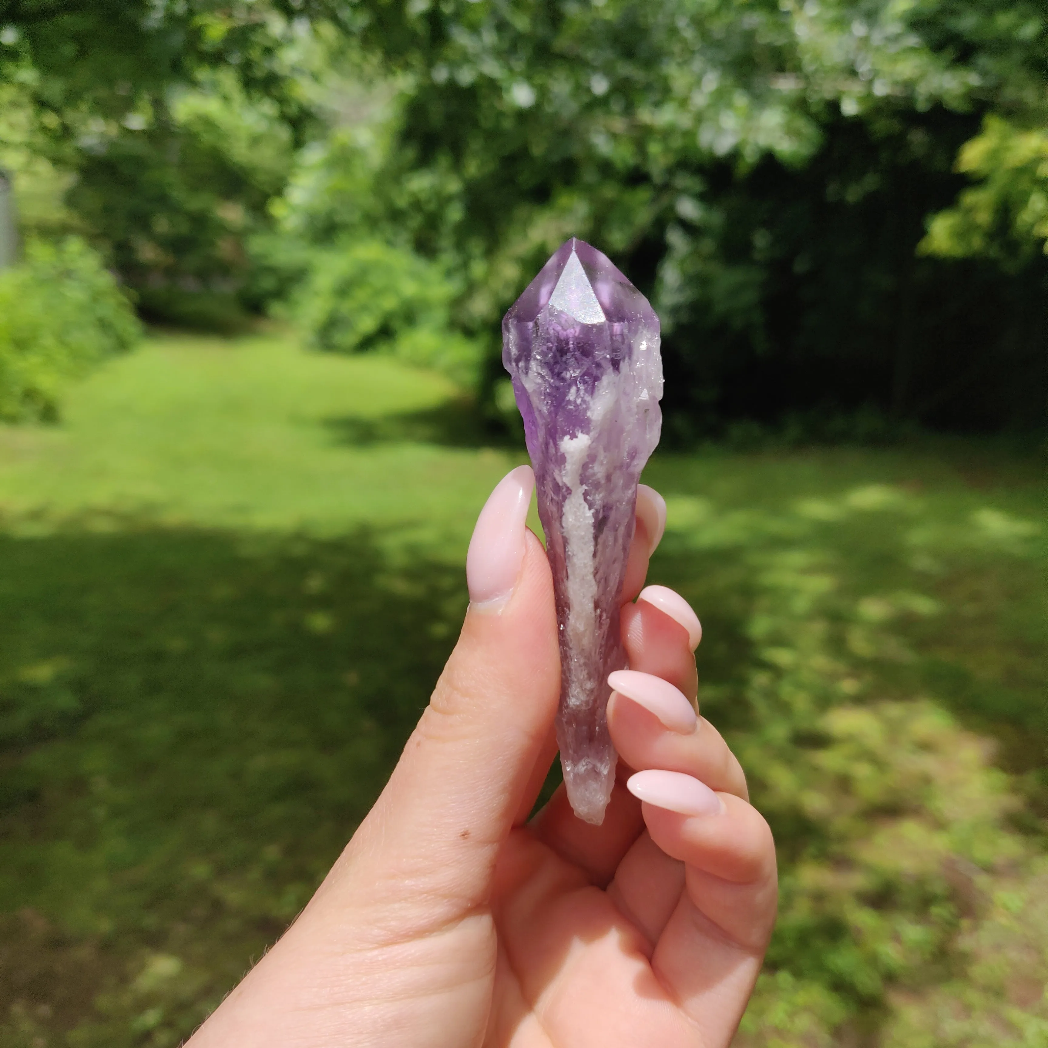 Bahia Amethyst Point, Amethyst Elestial Wand from Brazil (#13)