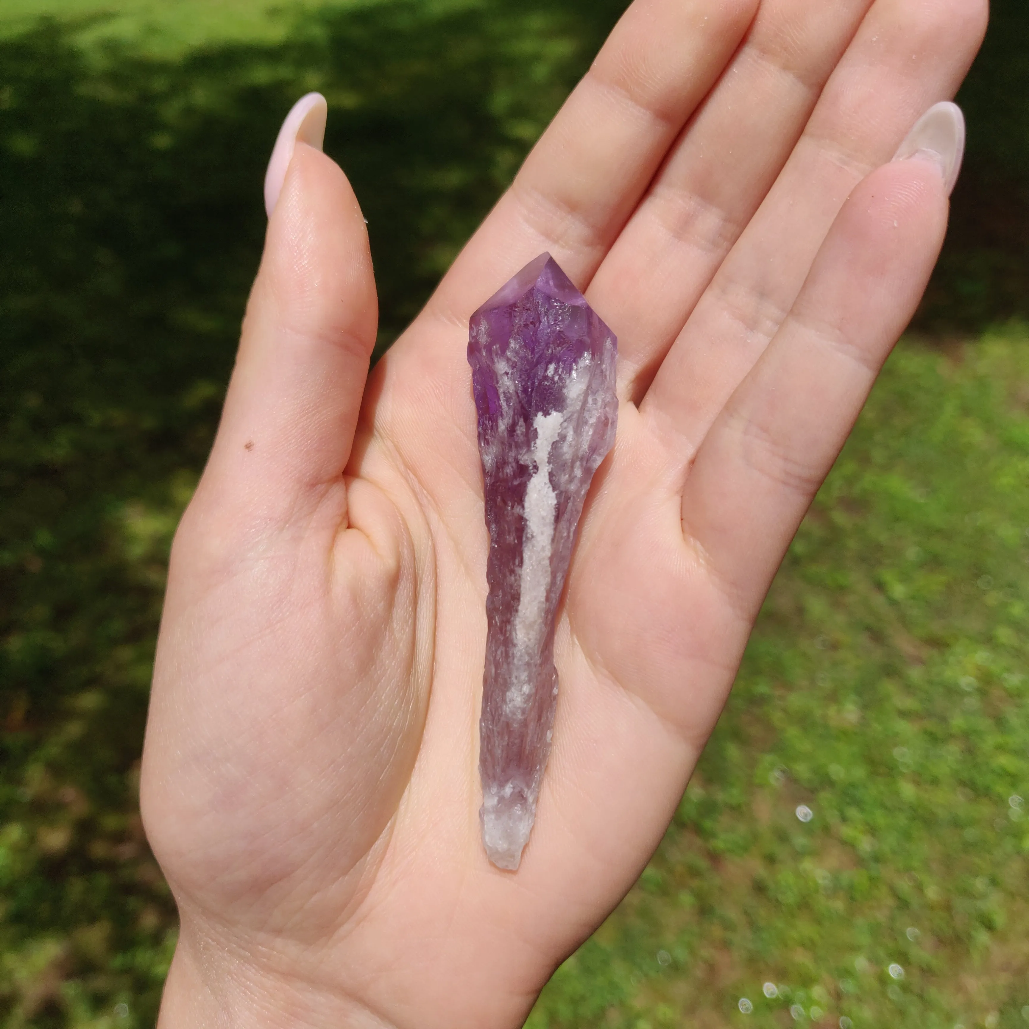 Bahia Amethyst Point, Amethyst Elestial Wand from Brazil (#13)