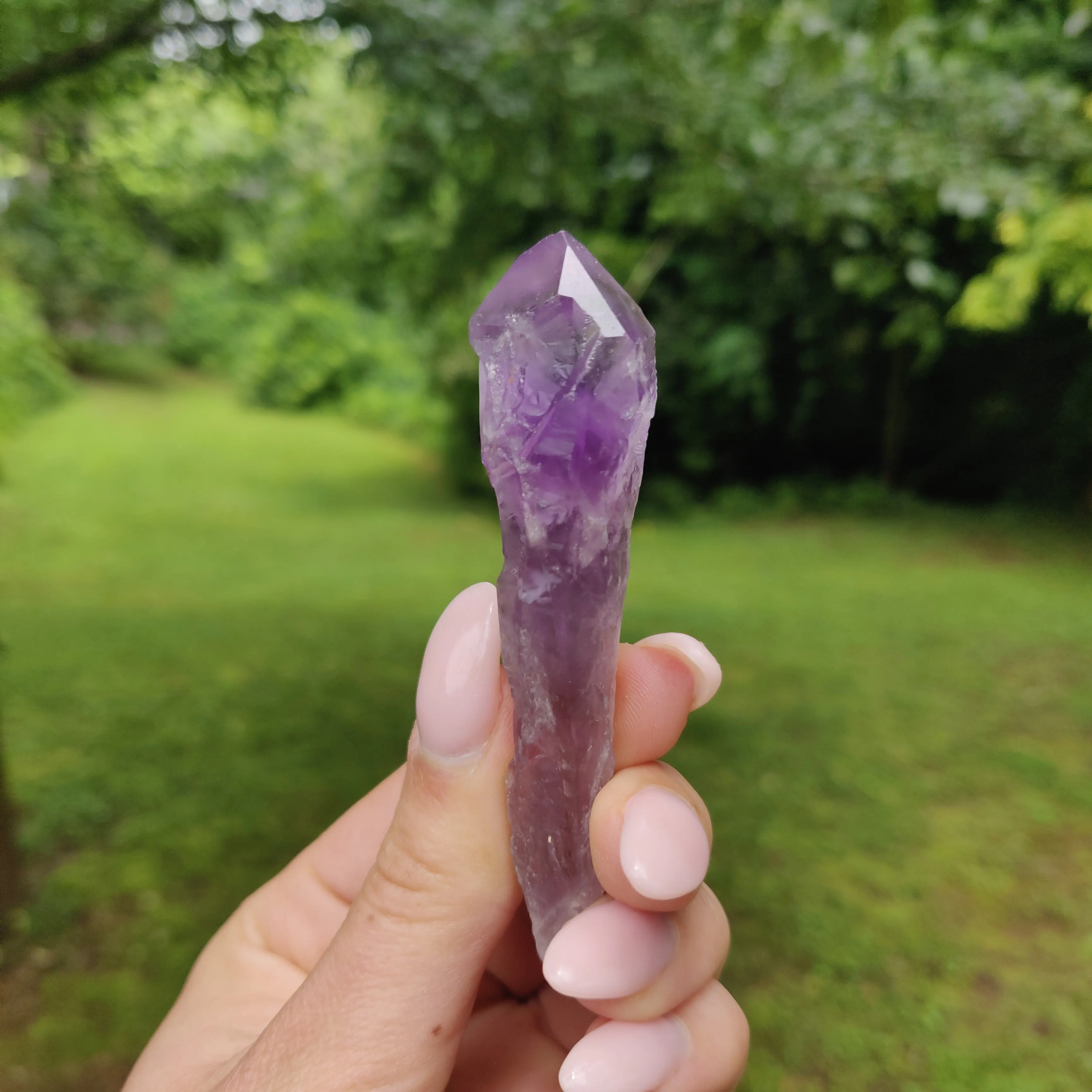 Bahia Amethyst Point, Amethyst Elestial Wand from Brazil (#13)