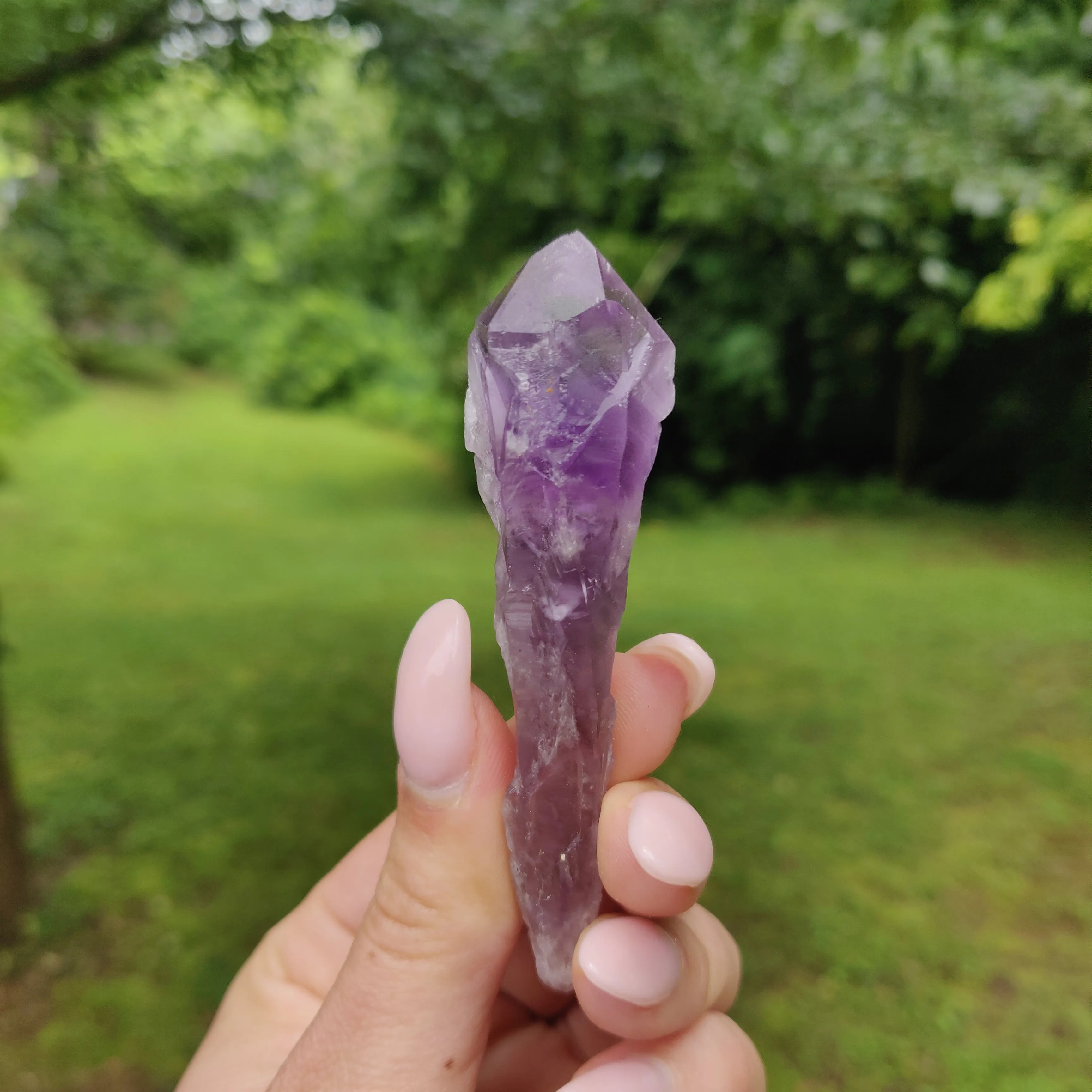 Bahia Amethyst Point, Amethyst Elestial Wand from Brazil (#13)