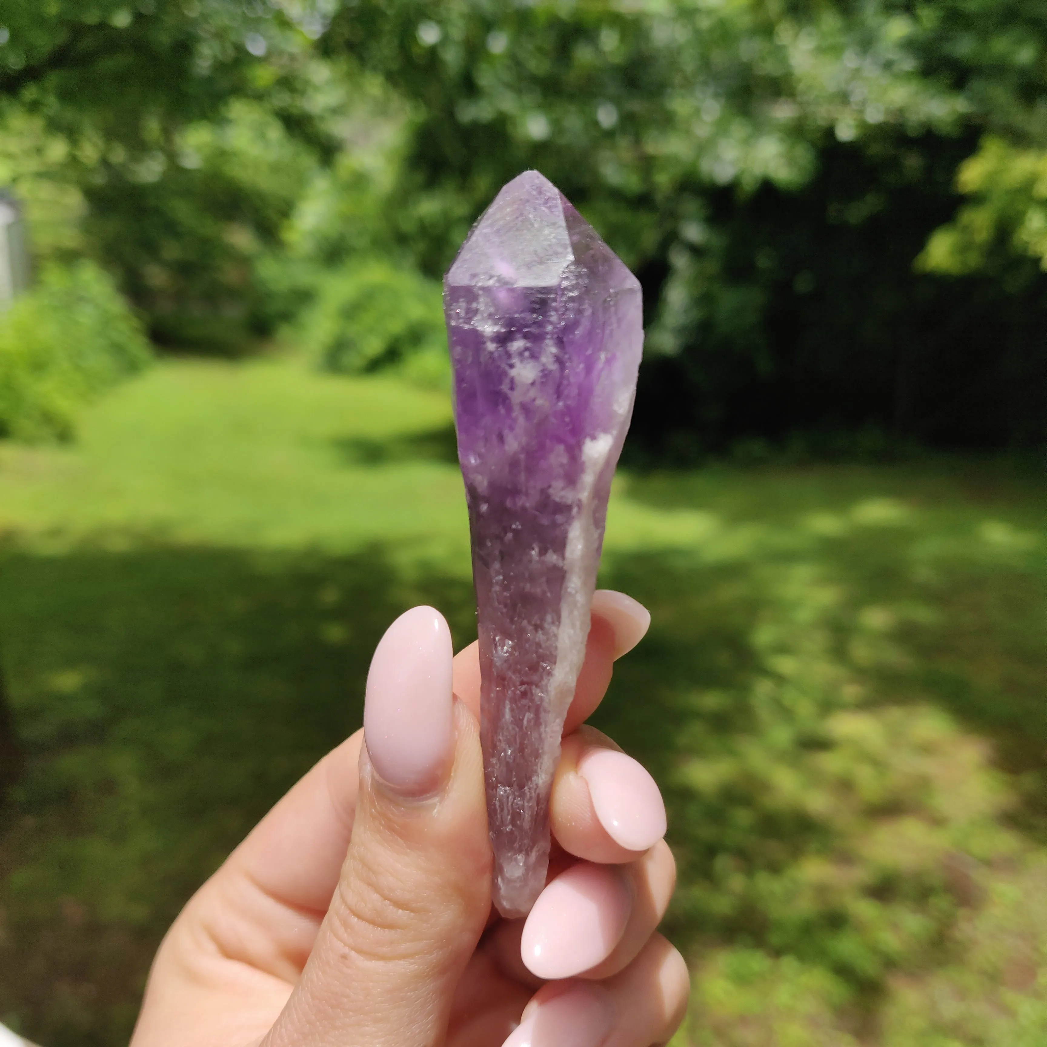 Bahia Amethyst Point, Amethyst Elestial Wand from Brazil (#13)