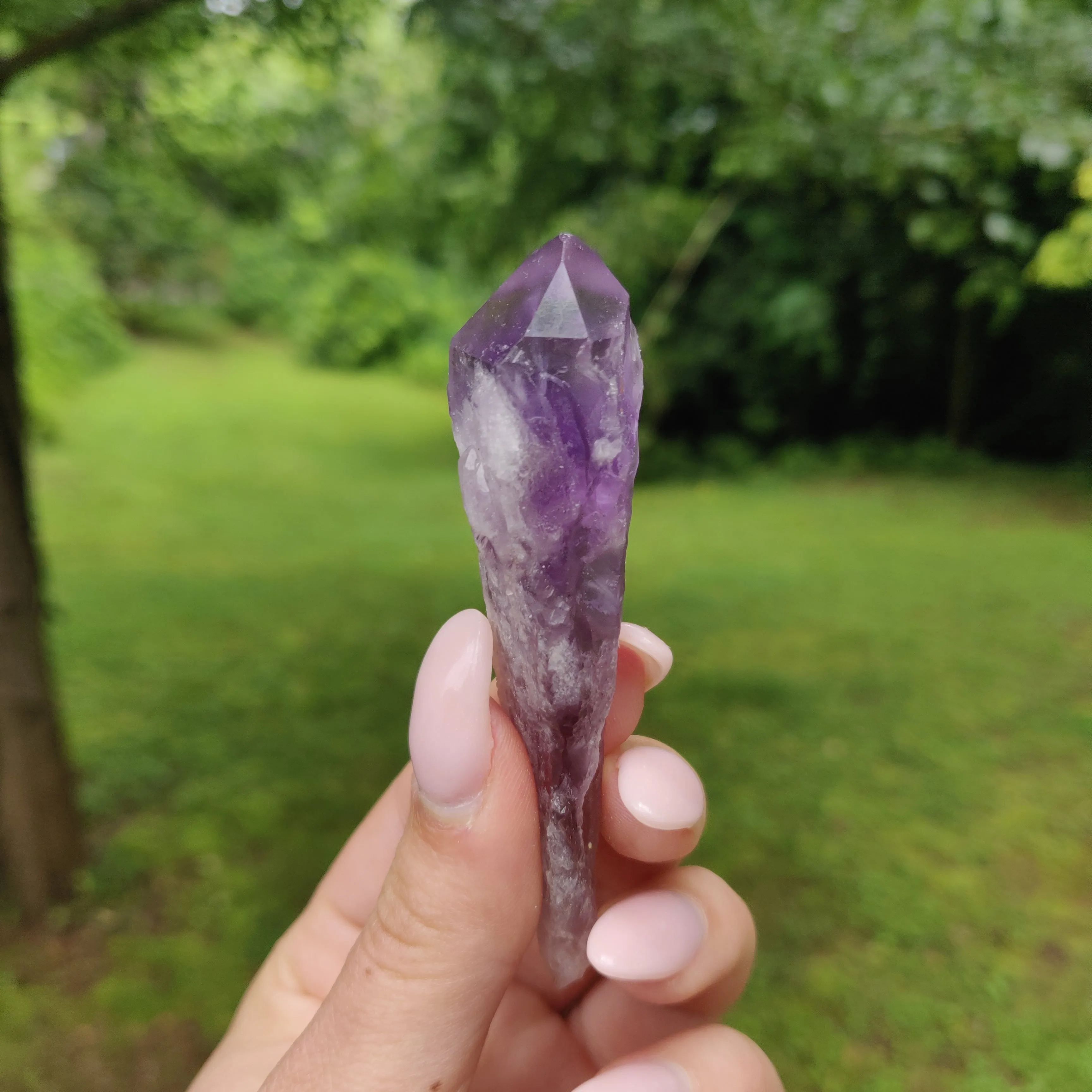 Bahia Amethyst Point, Amethyst Elestial Wand from Brazil (#13)