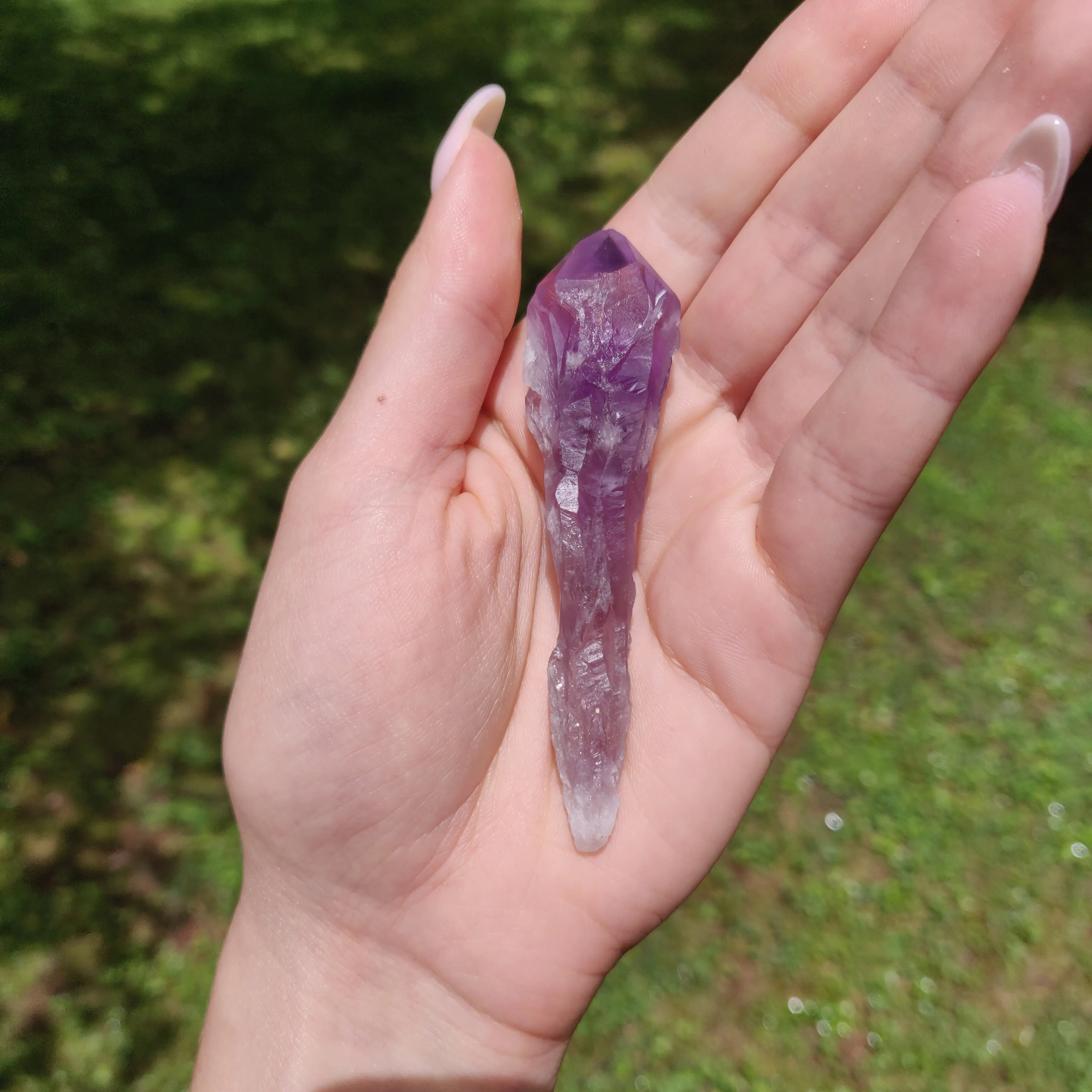 Bahia Amethyst Point, Amethyst Elestial Wand from Brazil (#13)