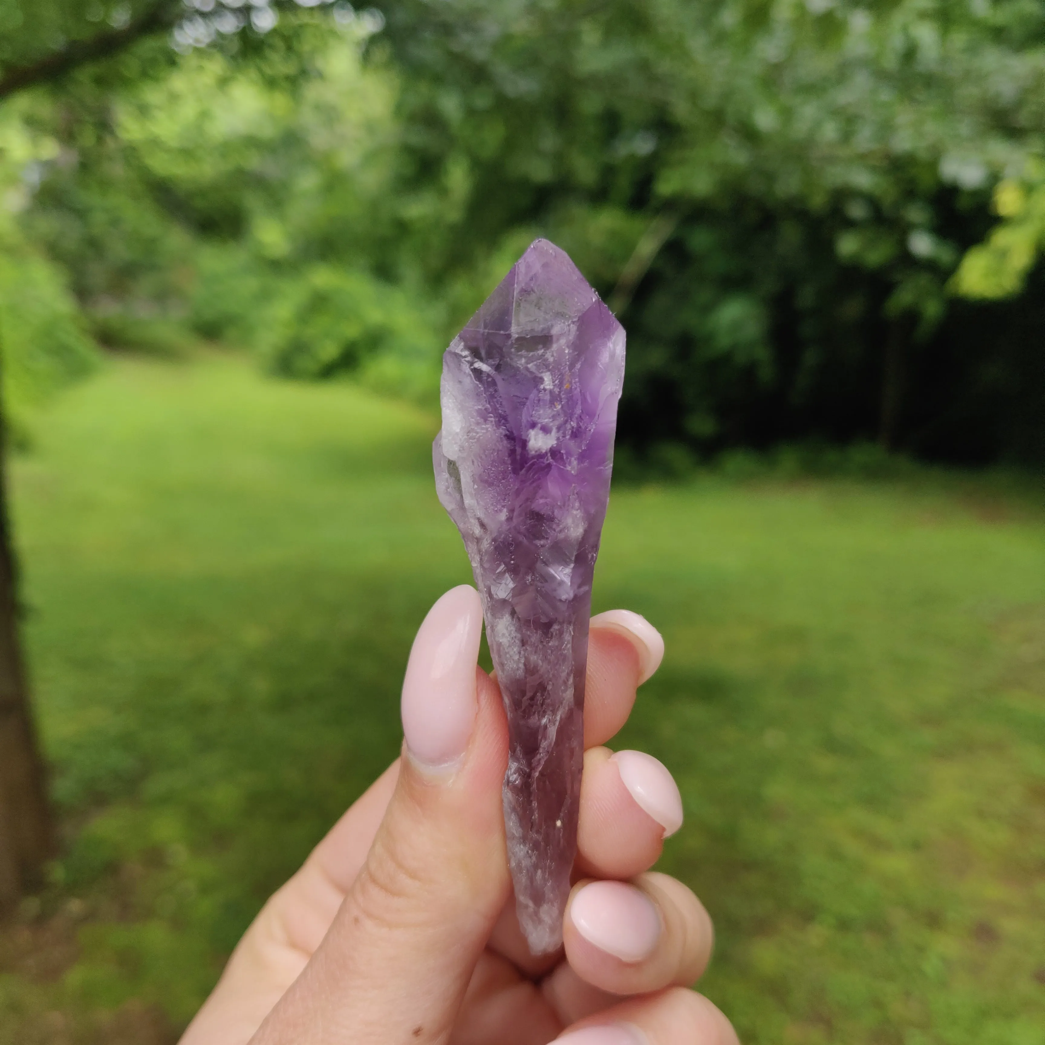 Bahia Amethyst Point, Amethyst Elestial Wand from Brazil (#13)