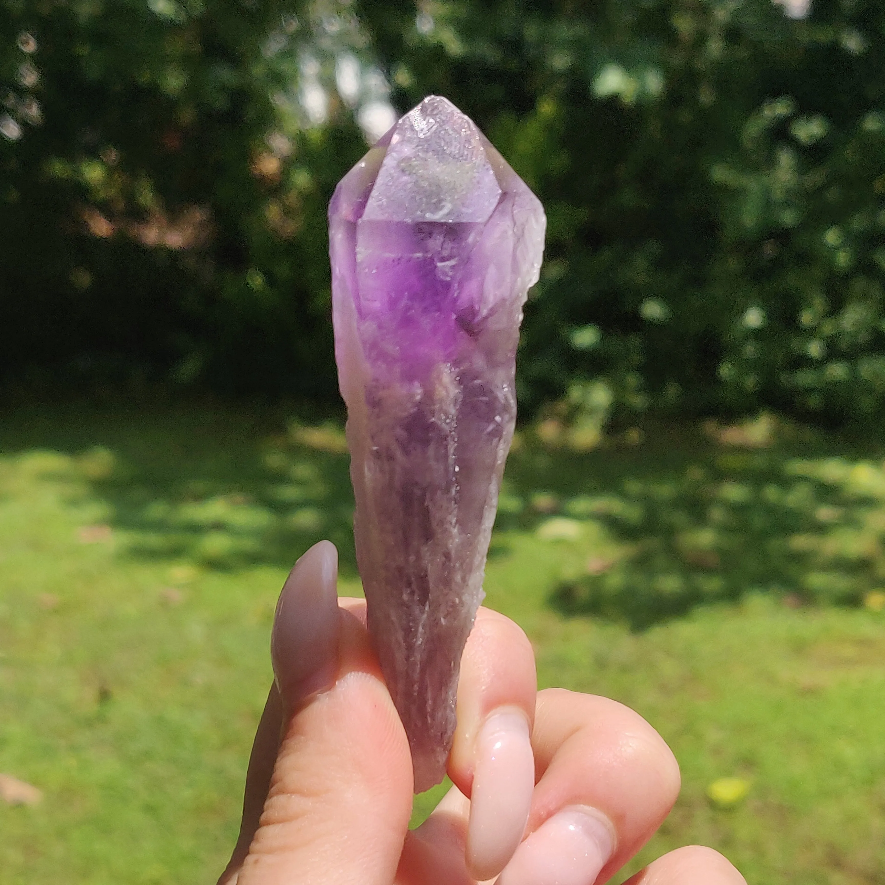 Bahia Amethyst Point, Amethyst Elestial Wand from Brazil (#15)