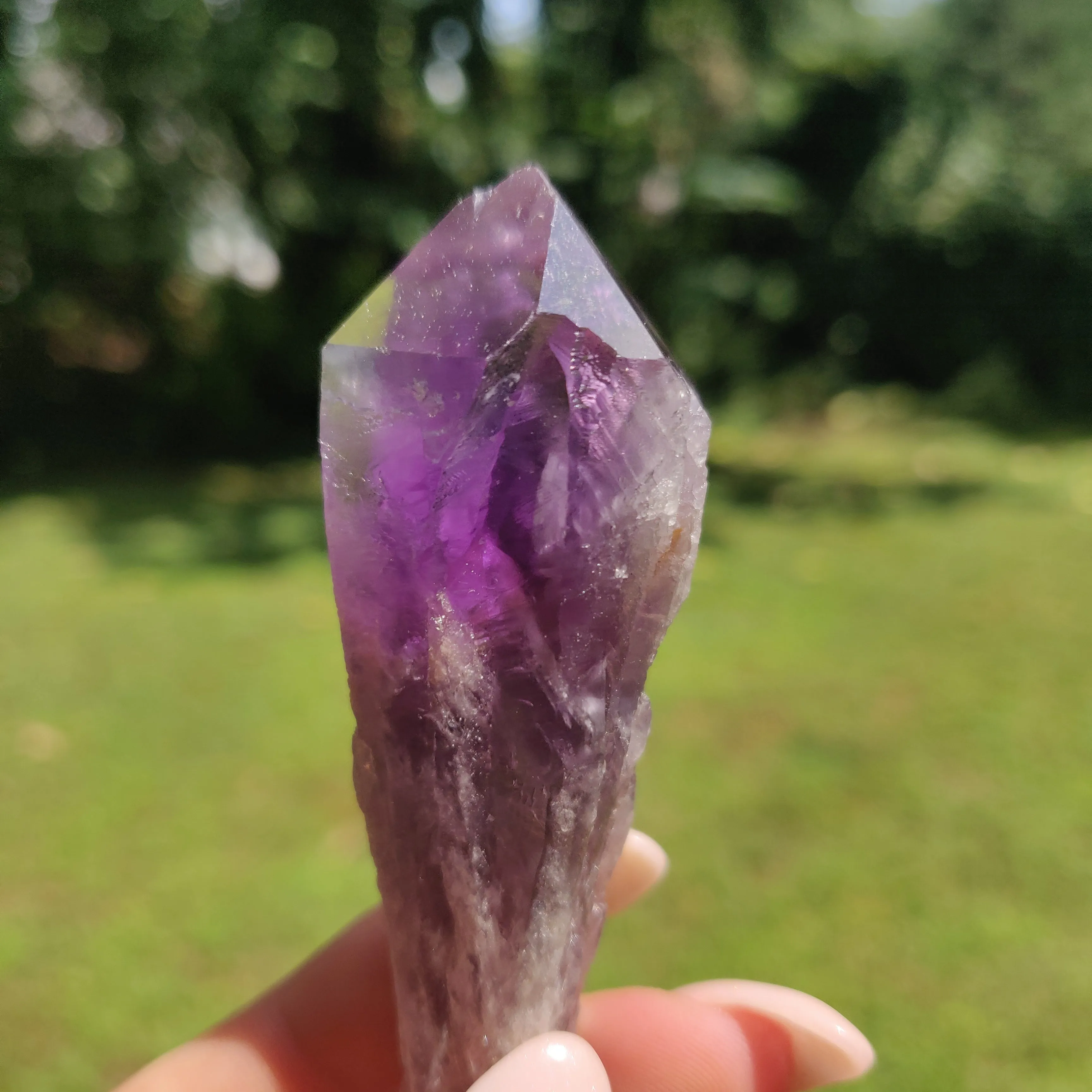 Bahia Amethyst Point, Amethyst Elestial Wand from Brazil (#15)