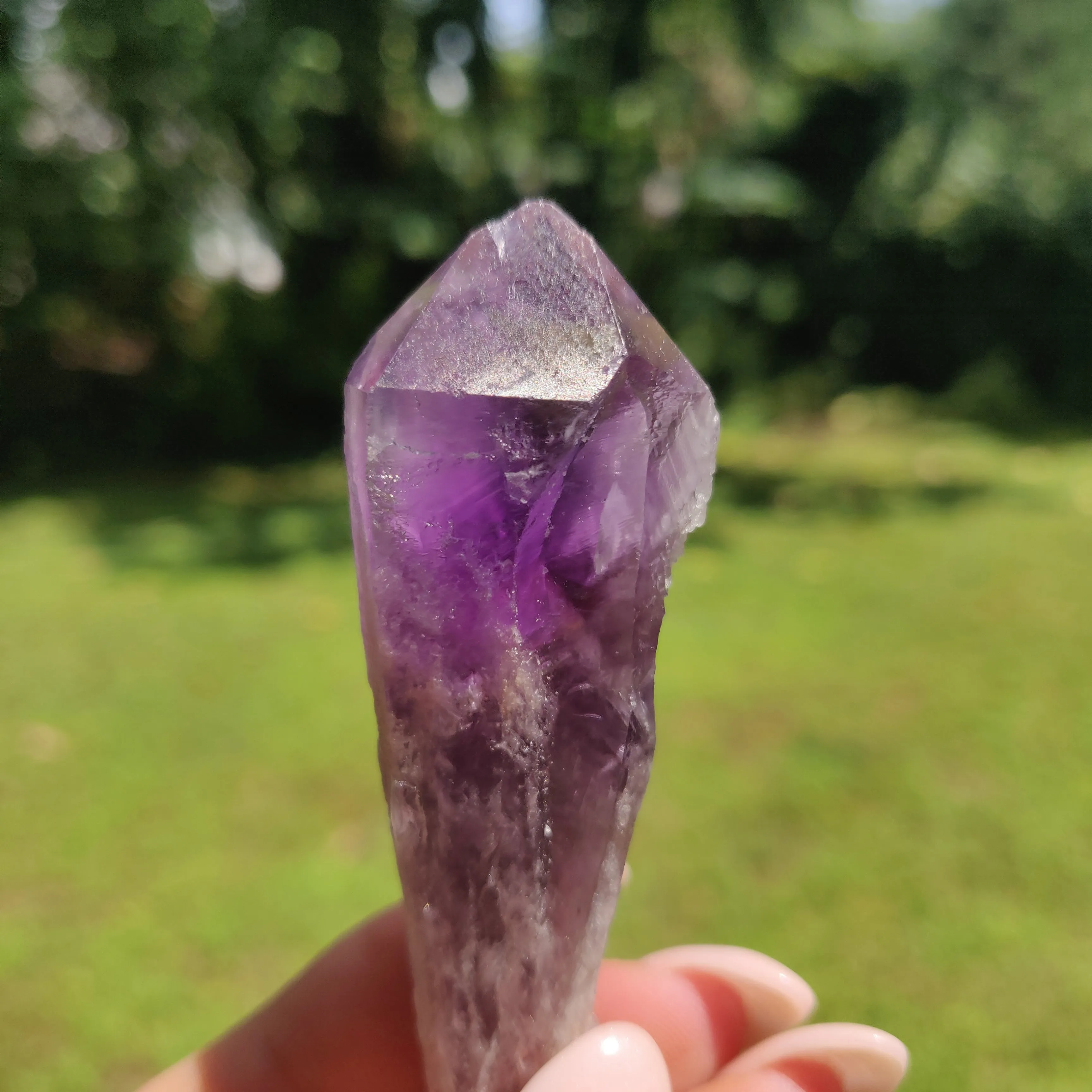 Bahia Amethyst Point, Amethyst Elestial Wand from Brazil (#15)