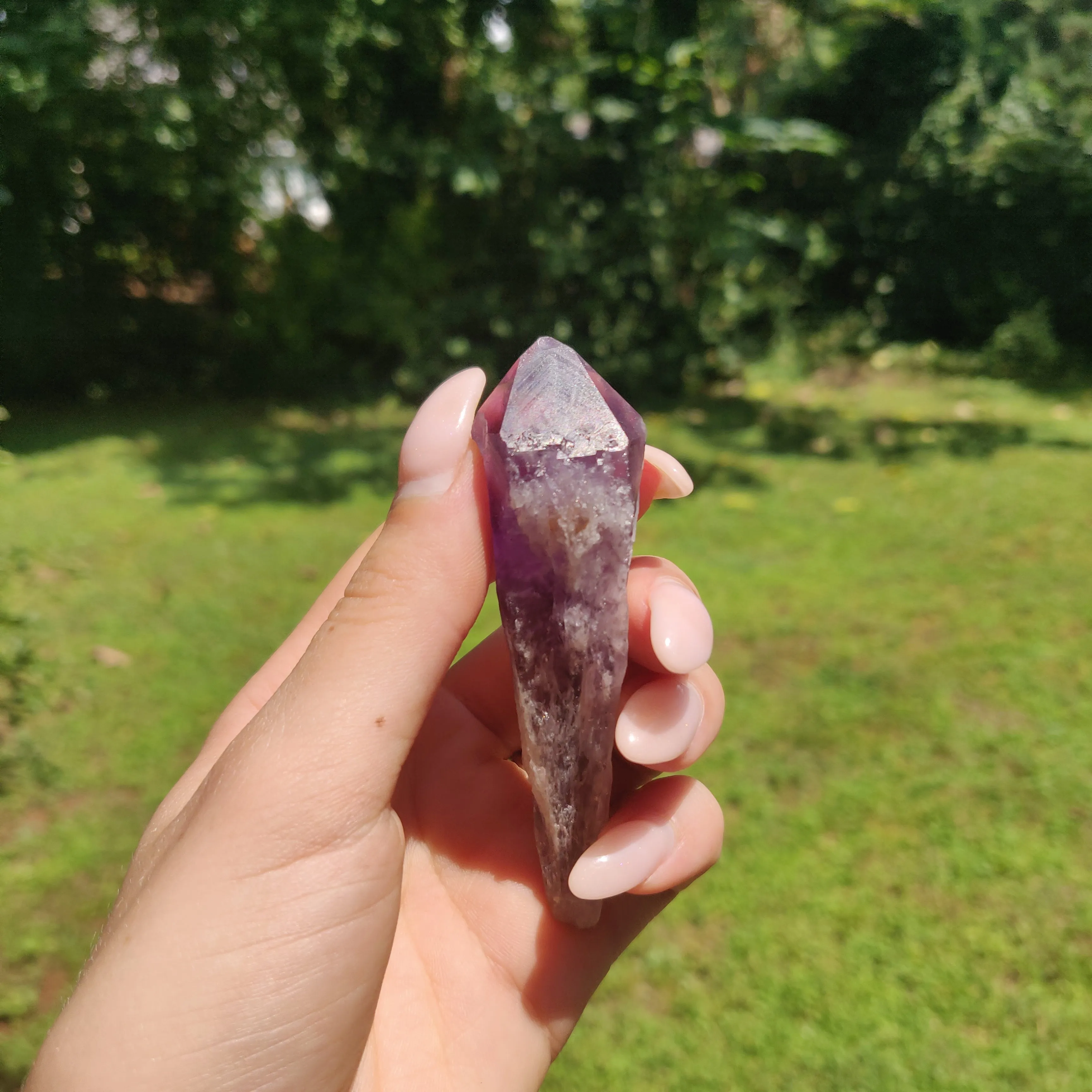 Bahia Amethyst Point, Amethyst Elestial Wand from Brazil (#15)