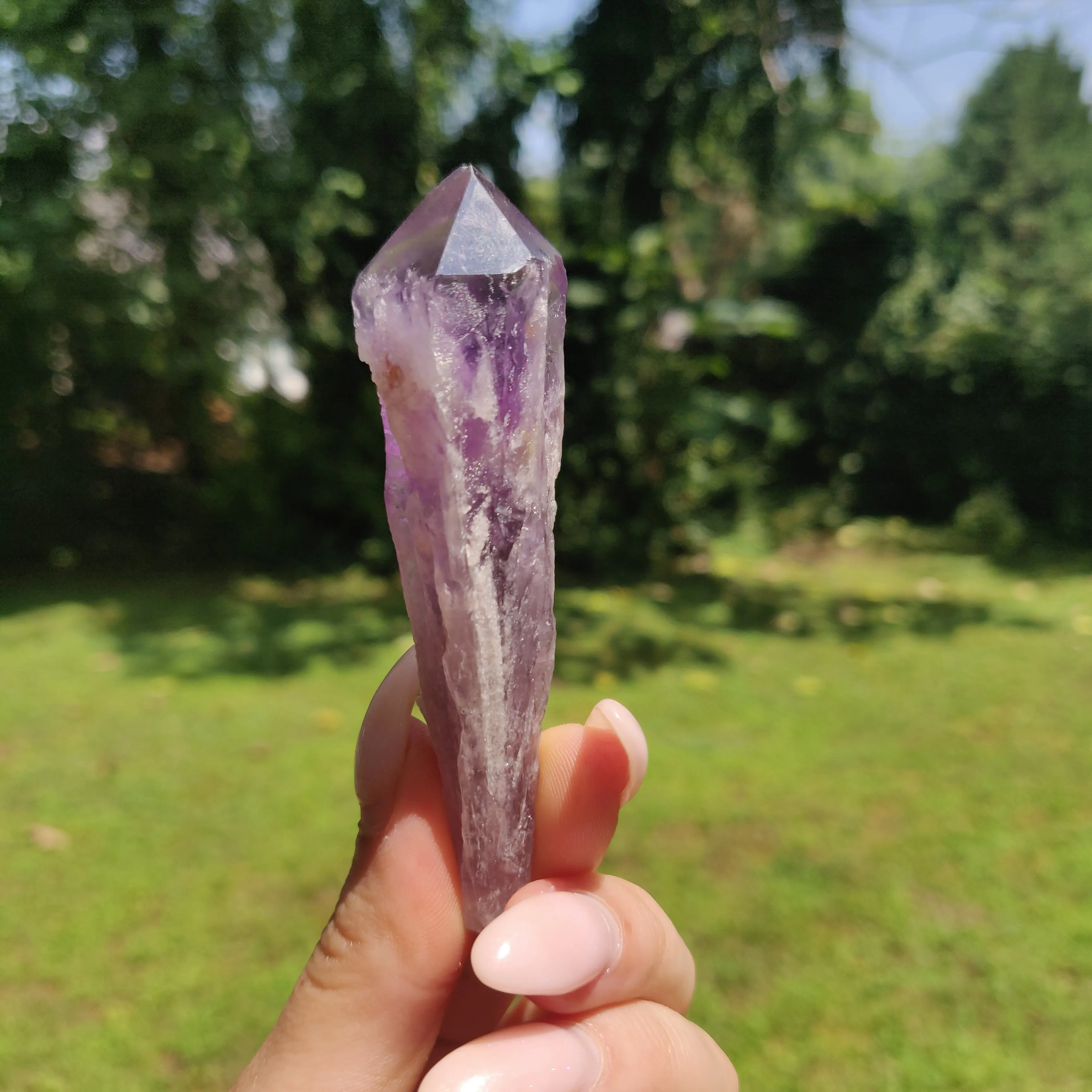 Bahia Amethyst Point, Amethyst Elestial Wand from Brazil (#15)