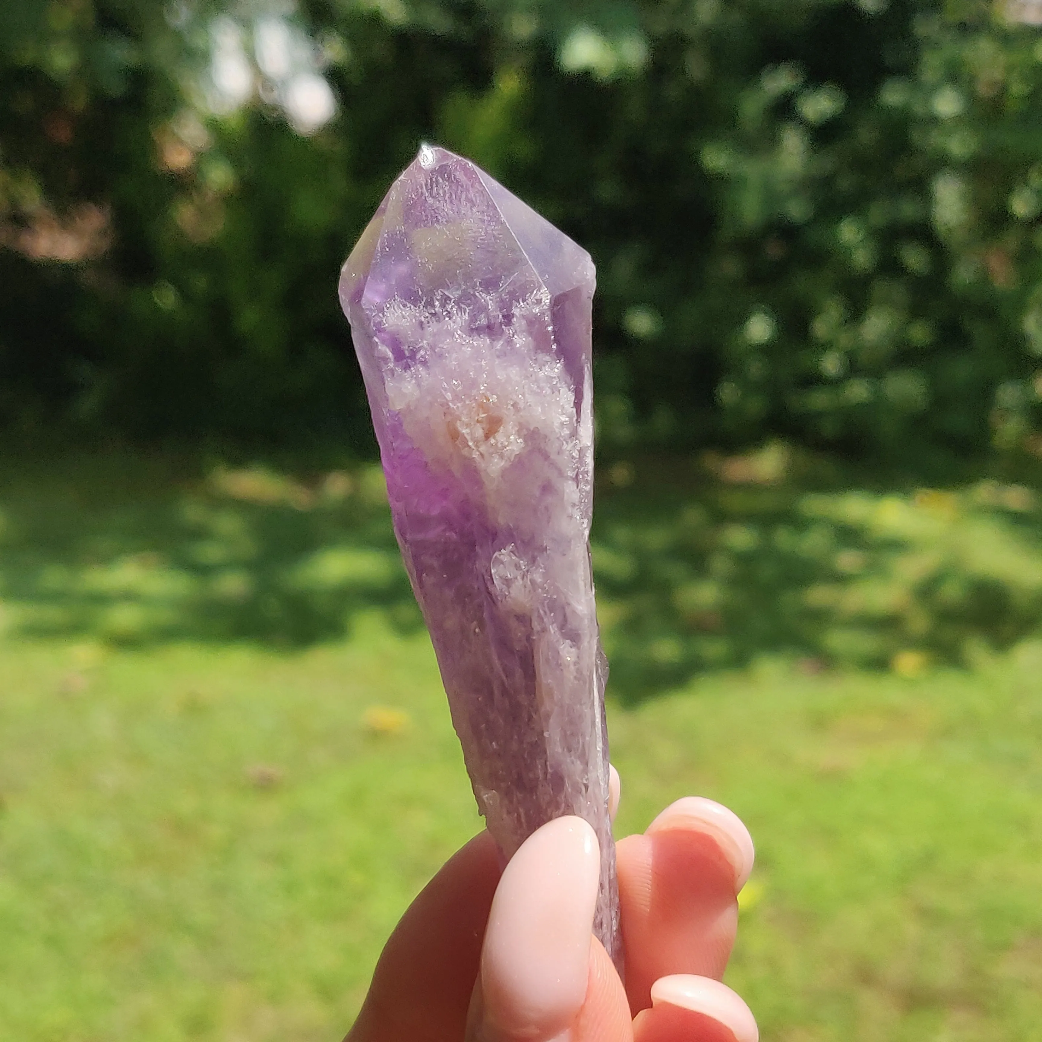 Bahia Amethyst Point, Amethyst Elestial Wand from Brazil (#15)