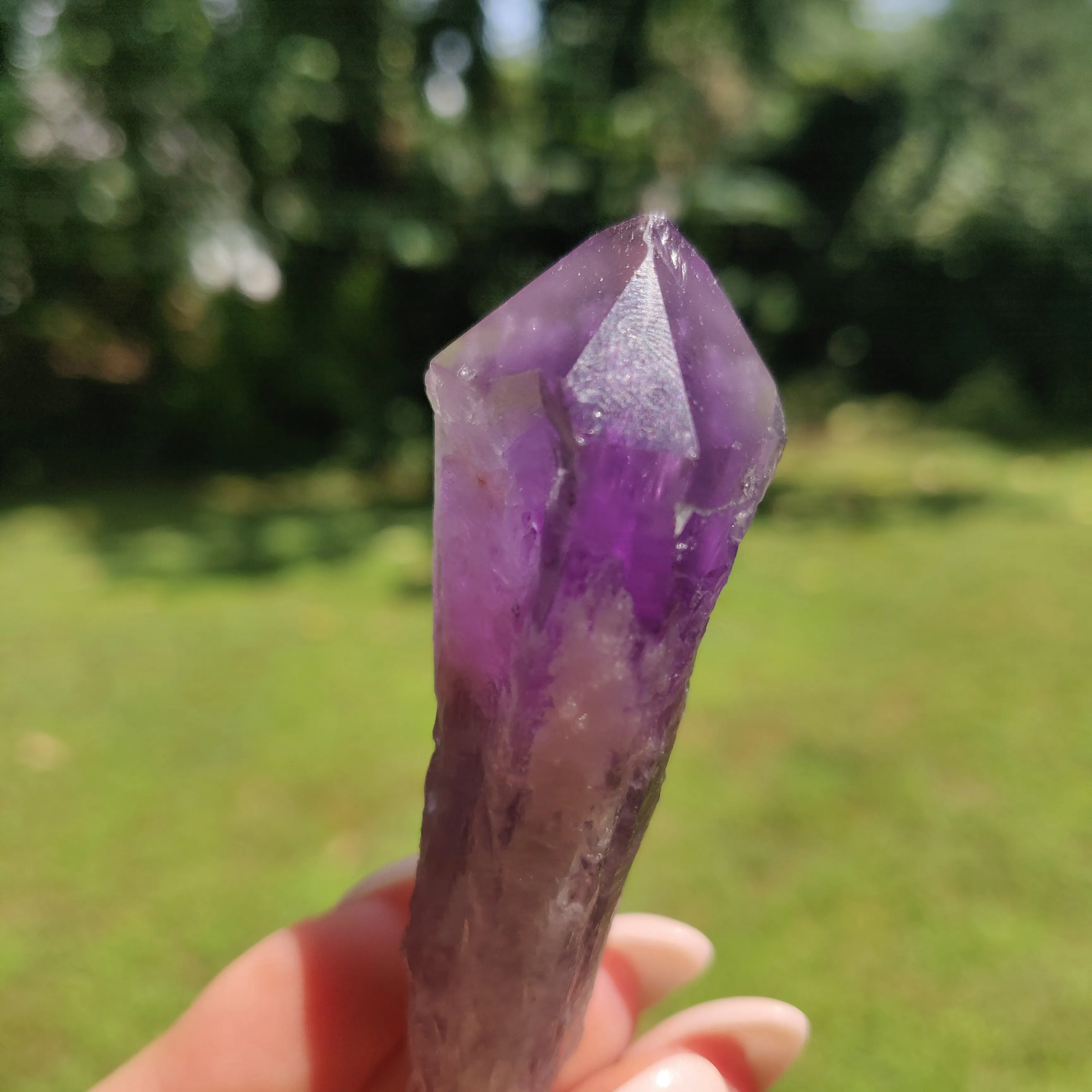 Bahia Amethyst Point, Amethyst Elestial Wand from Brazil (#15)