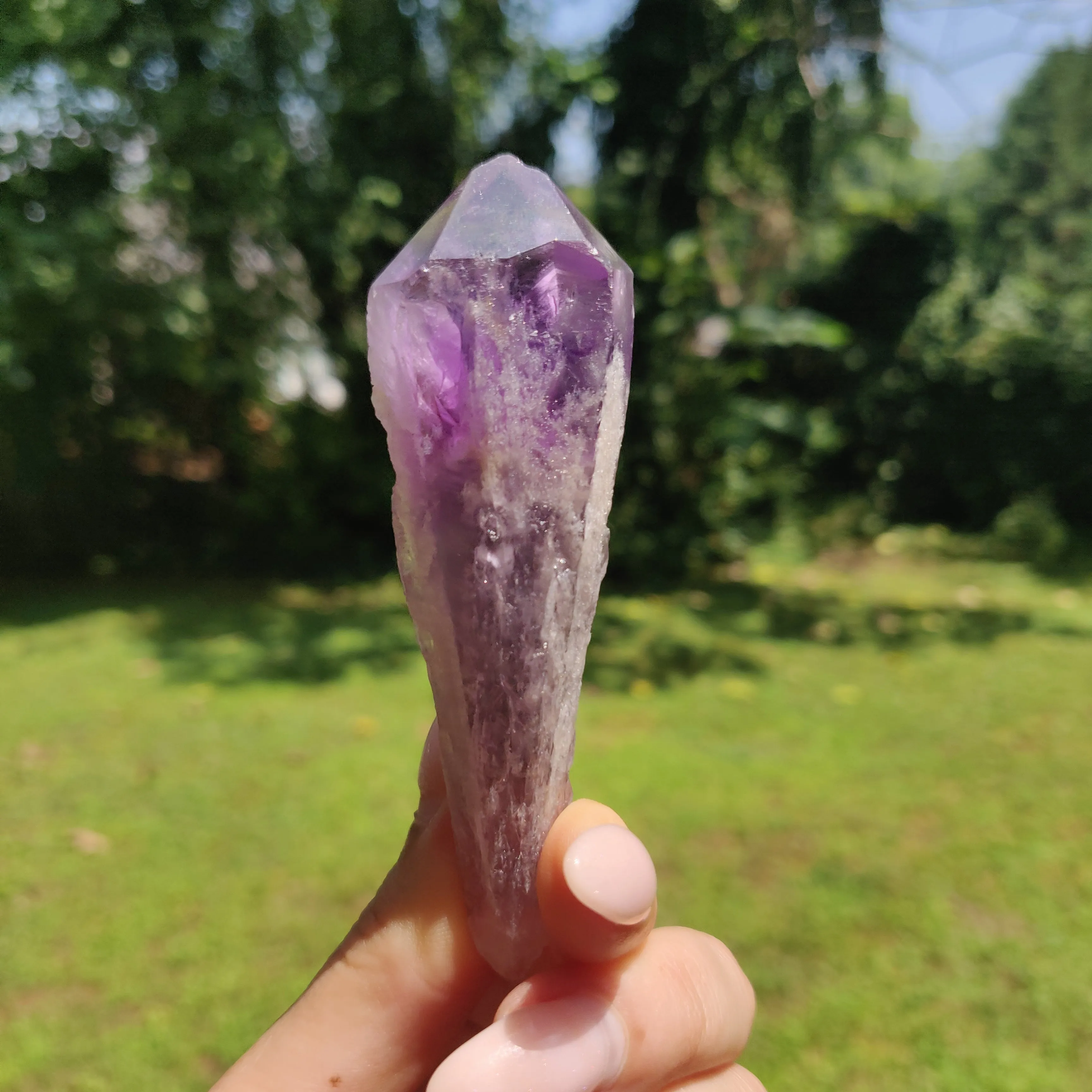 Bahia Amethyst Point, Amethyst Elestial Wand from Brazil (#15)