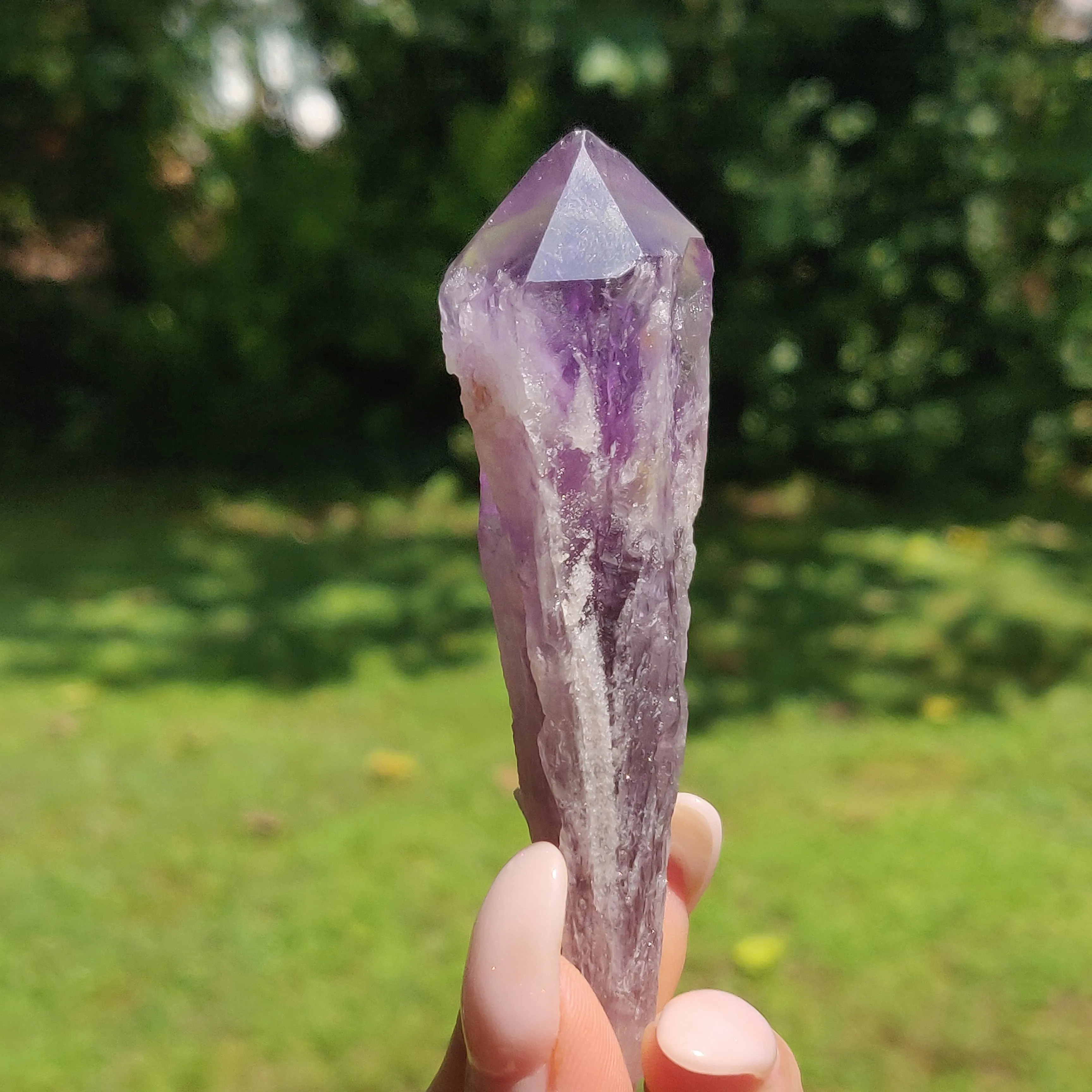 Bahia Amethyst Point, Amethyst Elestial Wand from Brazil (#15)