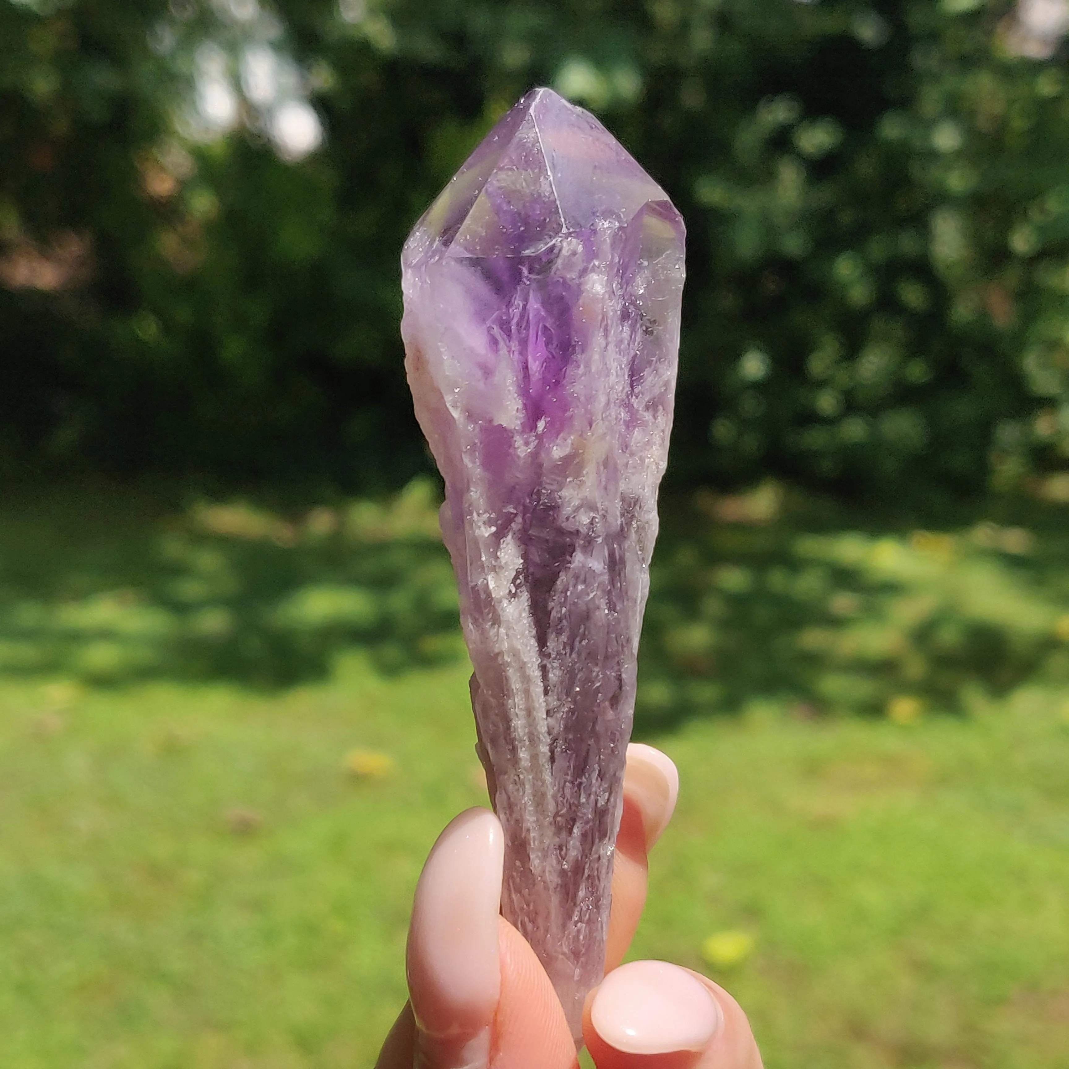 Bahia Amethyst Point, Amethyst Elestial Wand from Brazil (#15)