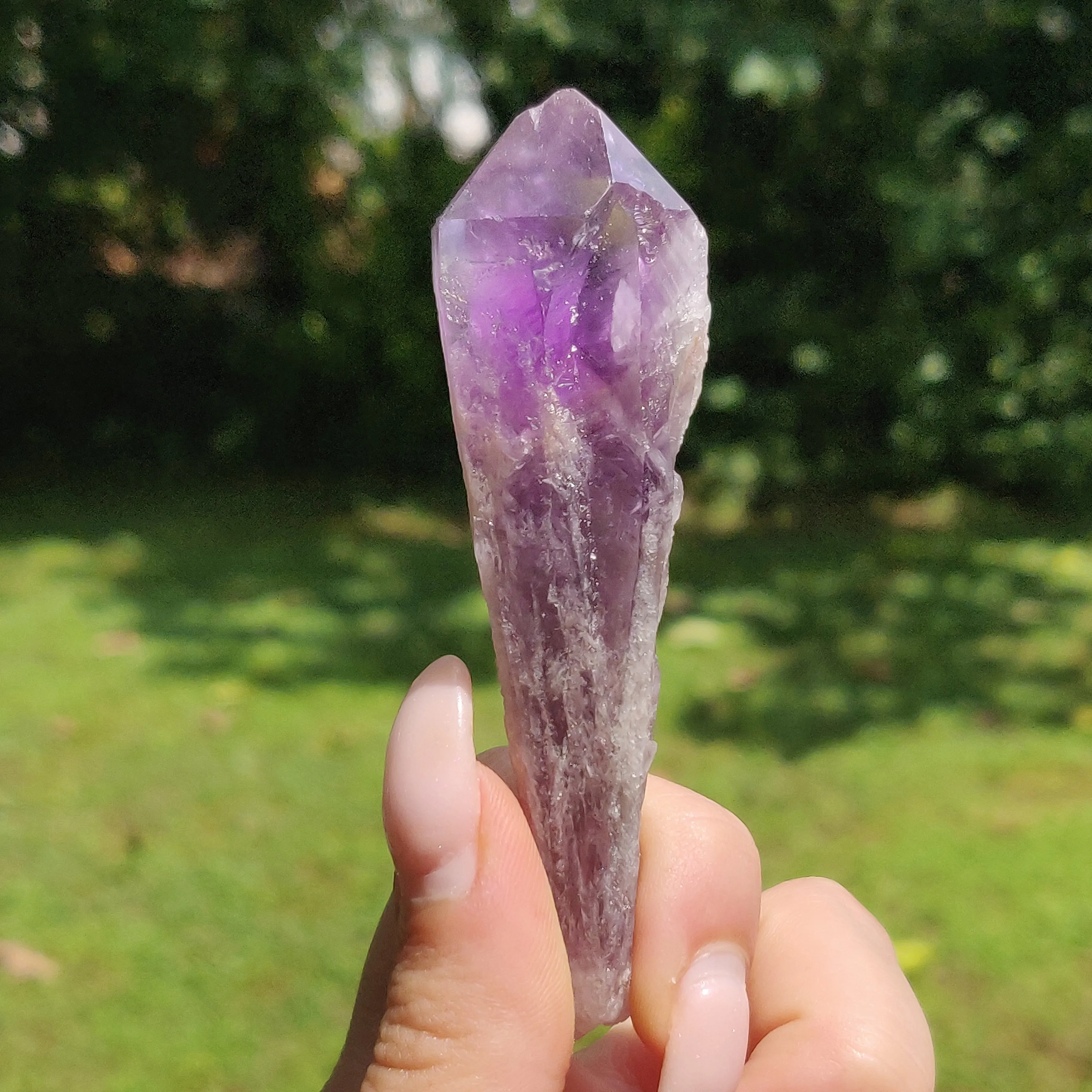 Bahia Amethyst Point, Amethyst Elestial Wand from Brazil (#15)