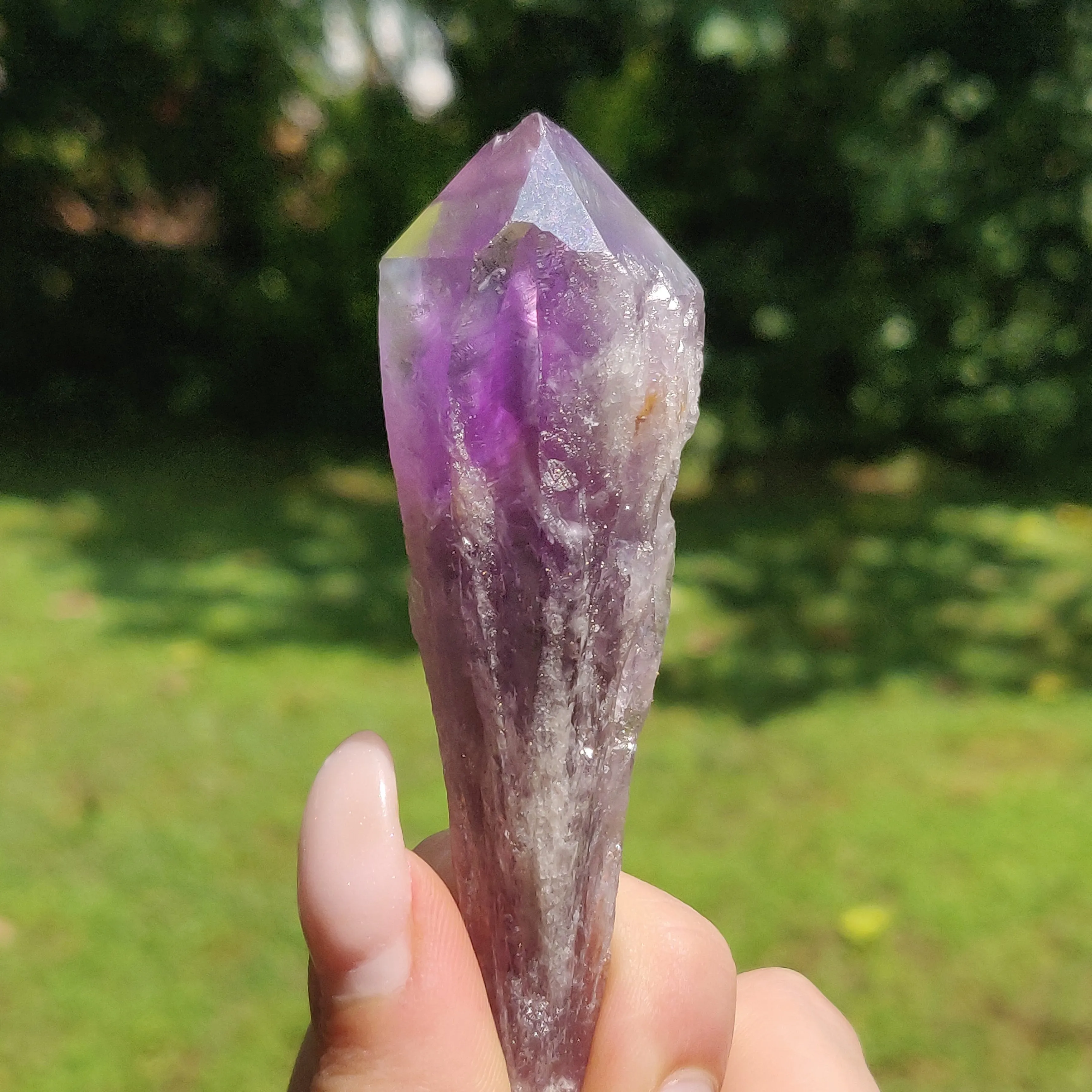 Bahia Amethyst Point, Amethyst Elestial Wand from Brazil (#15)