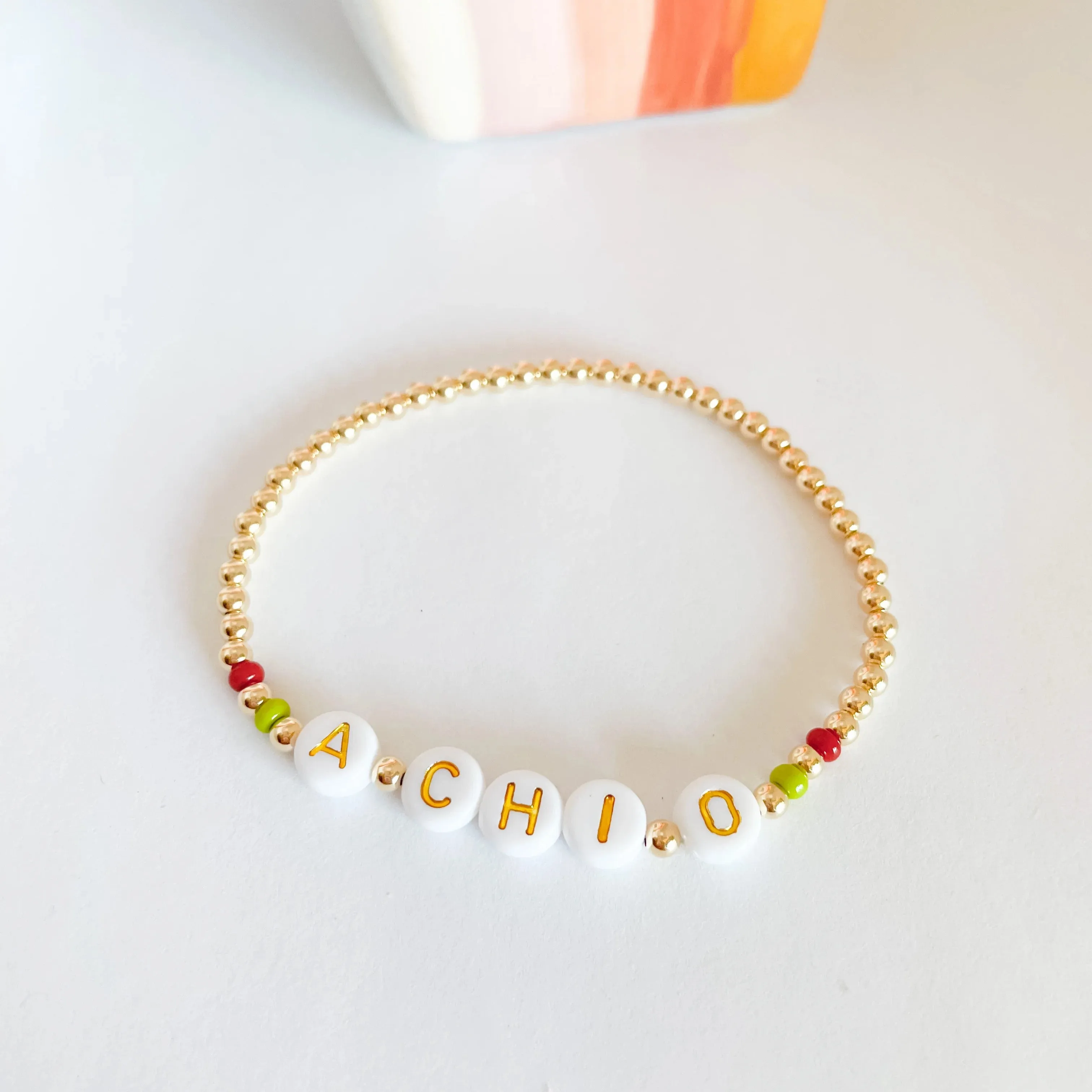 Beaded Blondes | A Chi O Color Sorority Bracelet