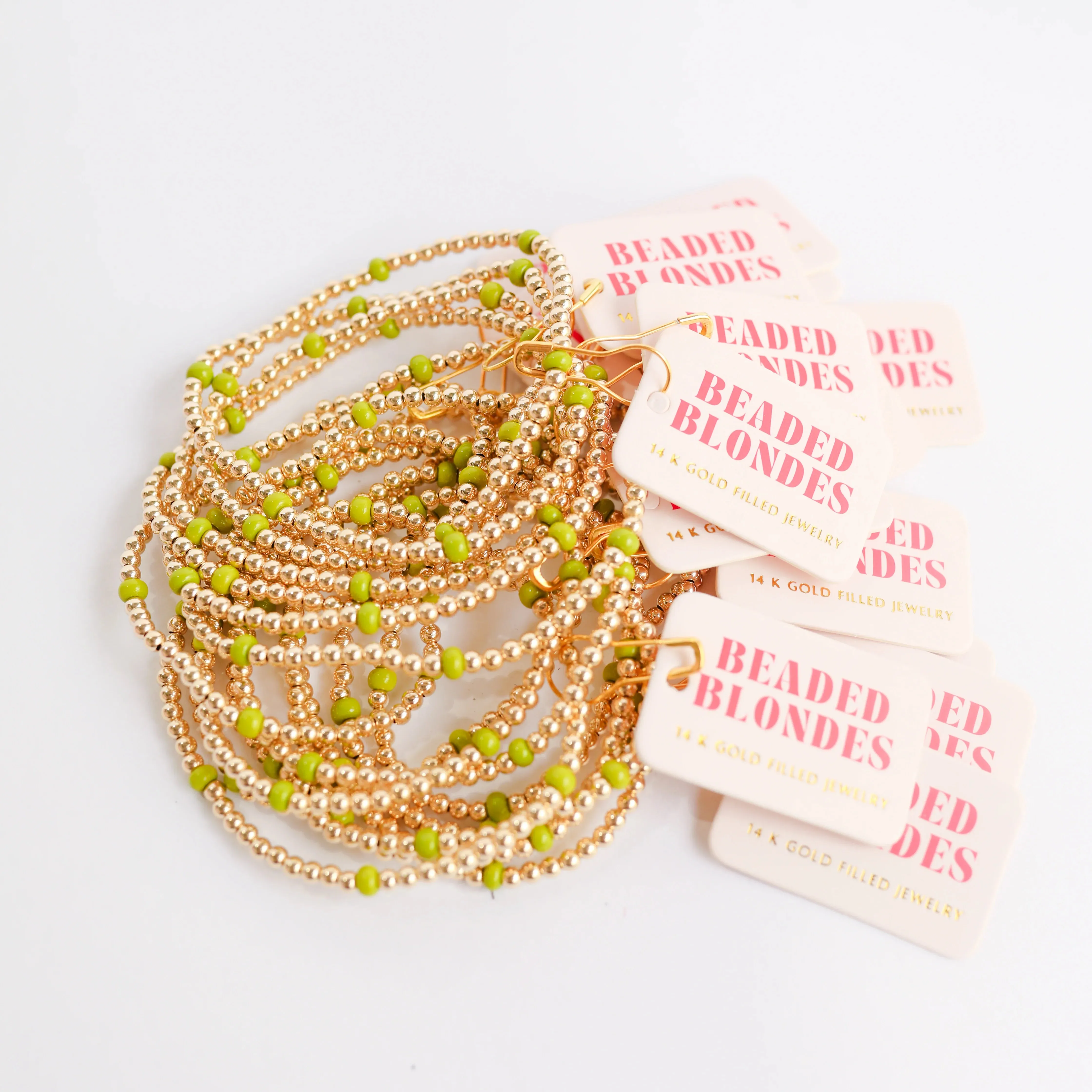 Beaded Blondes | Lime Green Poppi Bracelet