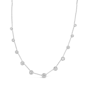 Bezel set Diamond Necklace