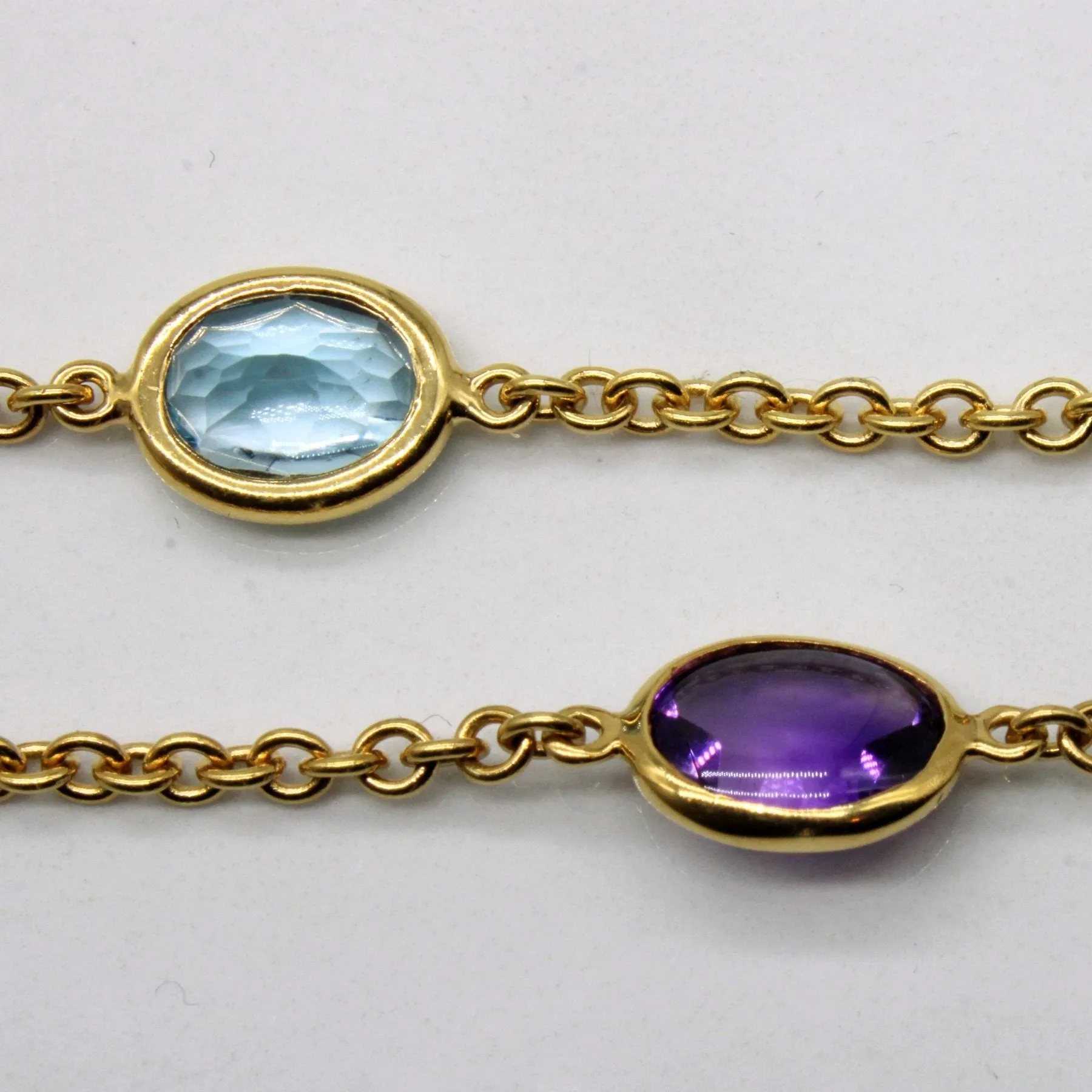 'Birks' Multi Gem Drop Necklace | 26.30ctw | 16" |