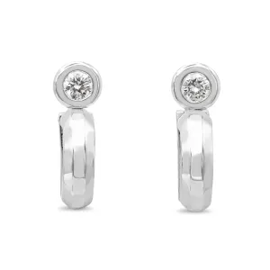 Boodles Diamond Set Hoop Earrings - Platinum