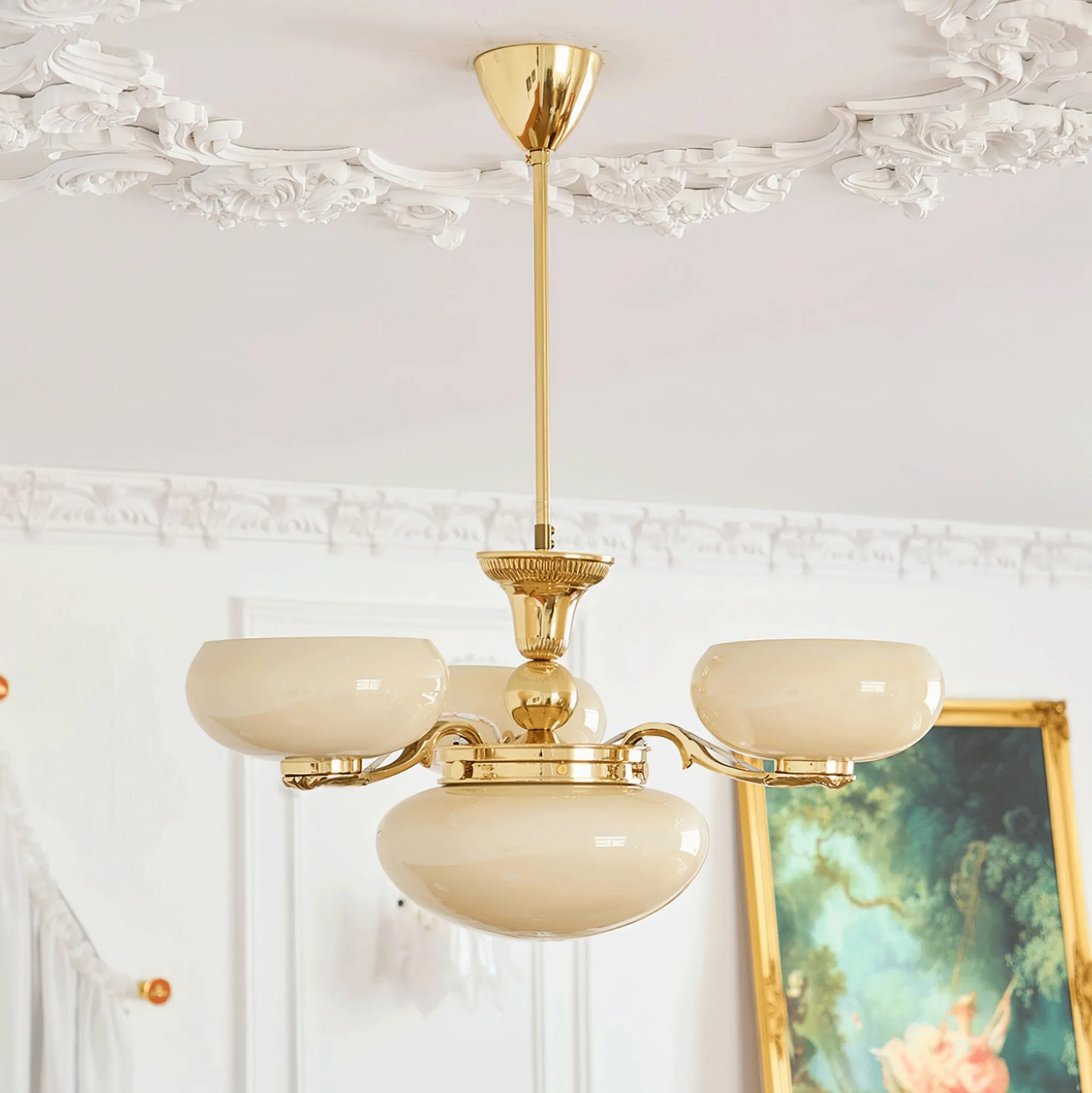 Brass Radiance Orb Chandelier