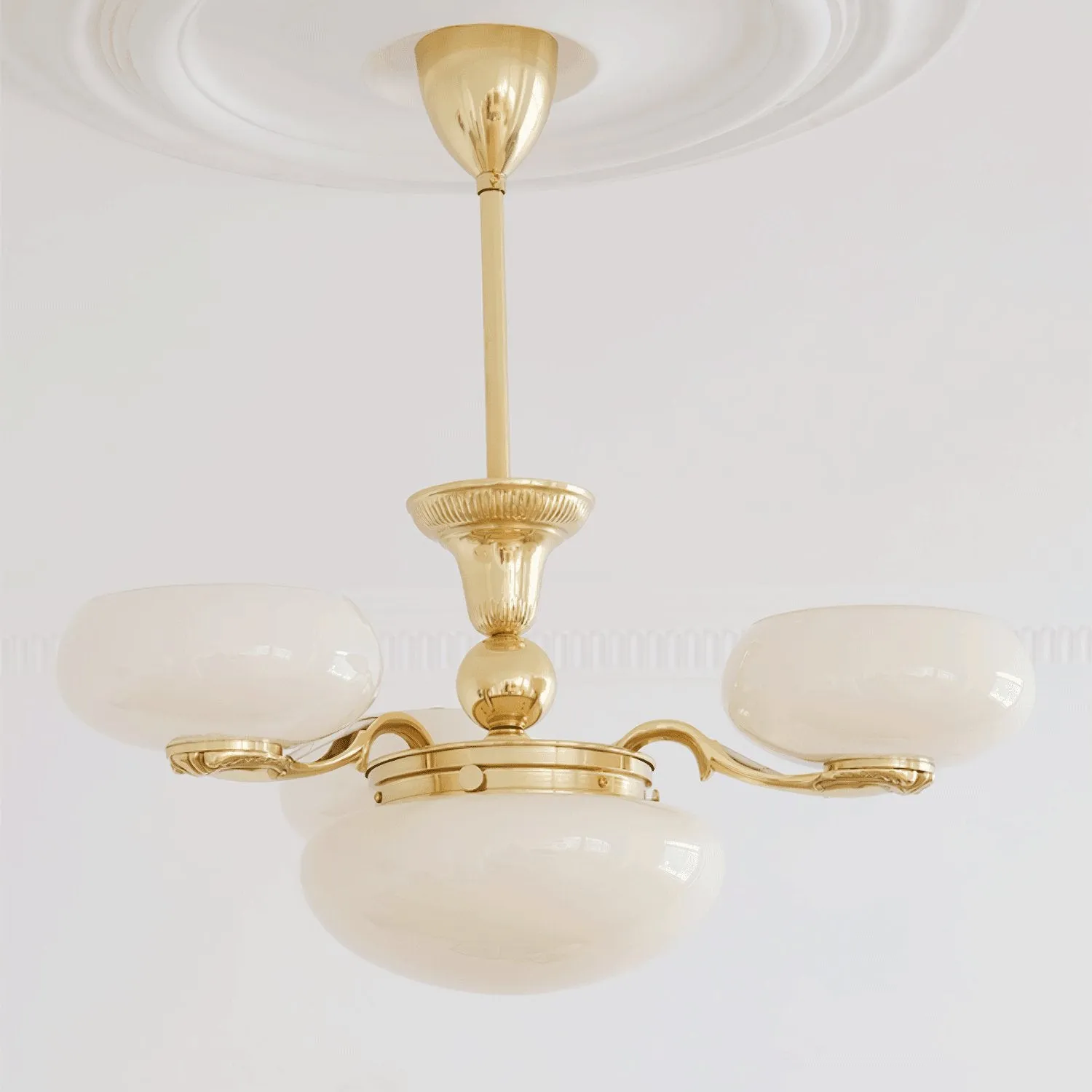 Brass Radiance Orb Chandelier