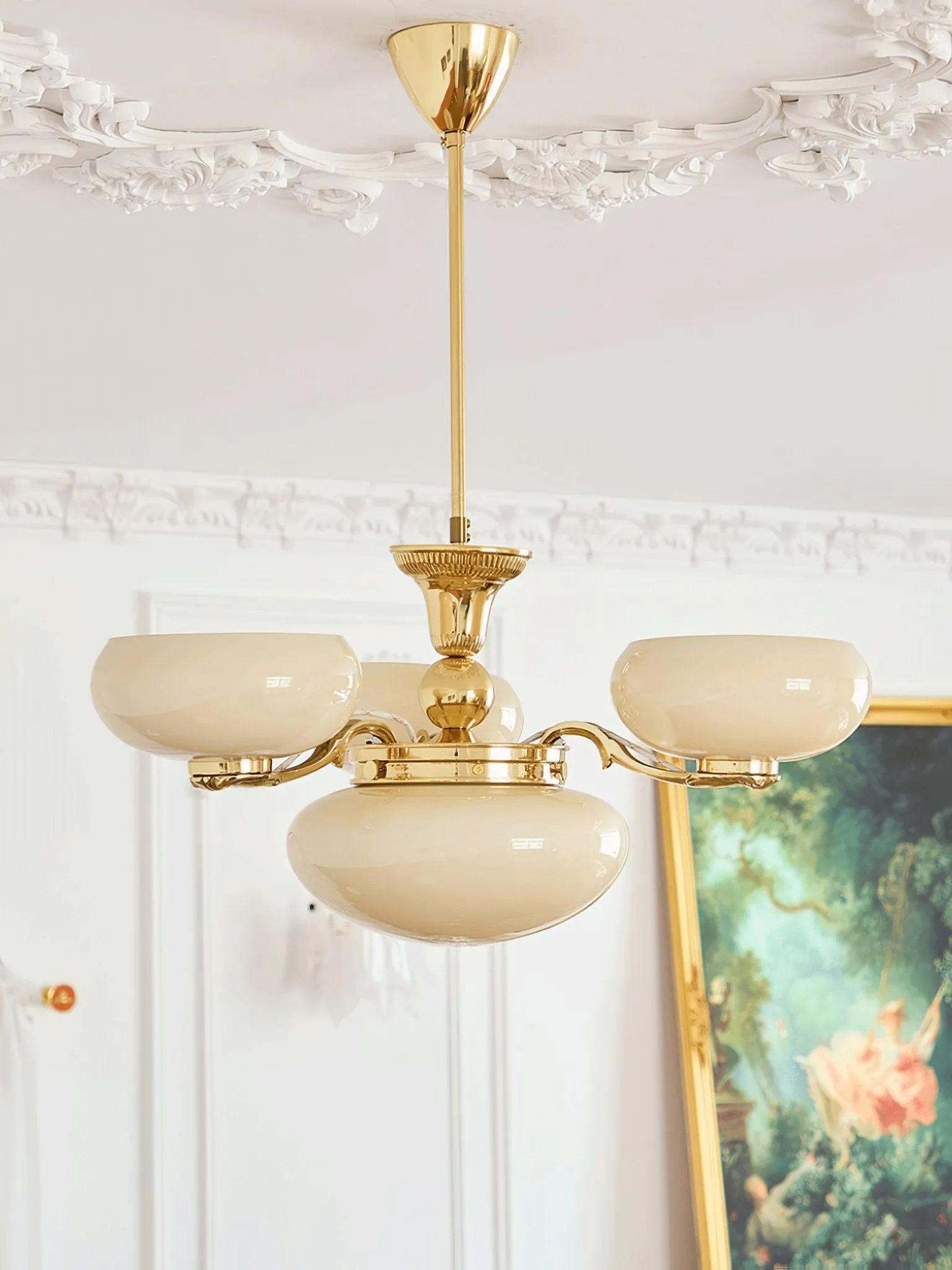 Brass Radiance Orb Chandelier