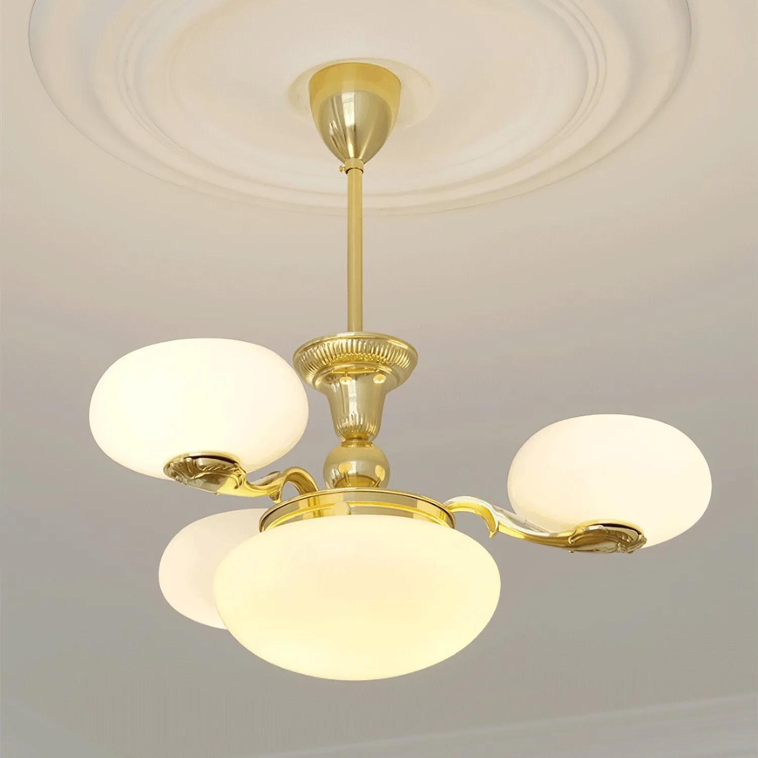 Brass Radiance Orb Chandelier