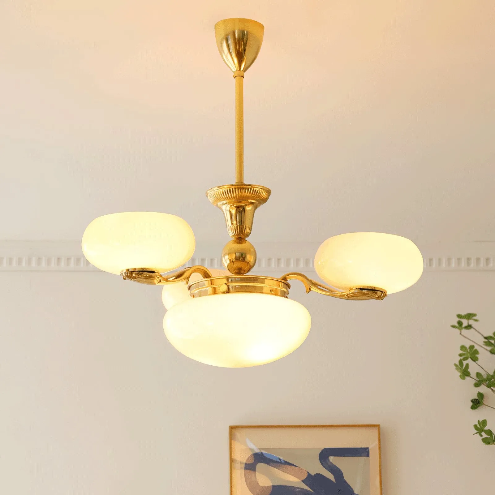 Brass Radiance Orb Chandelier