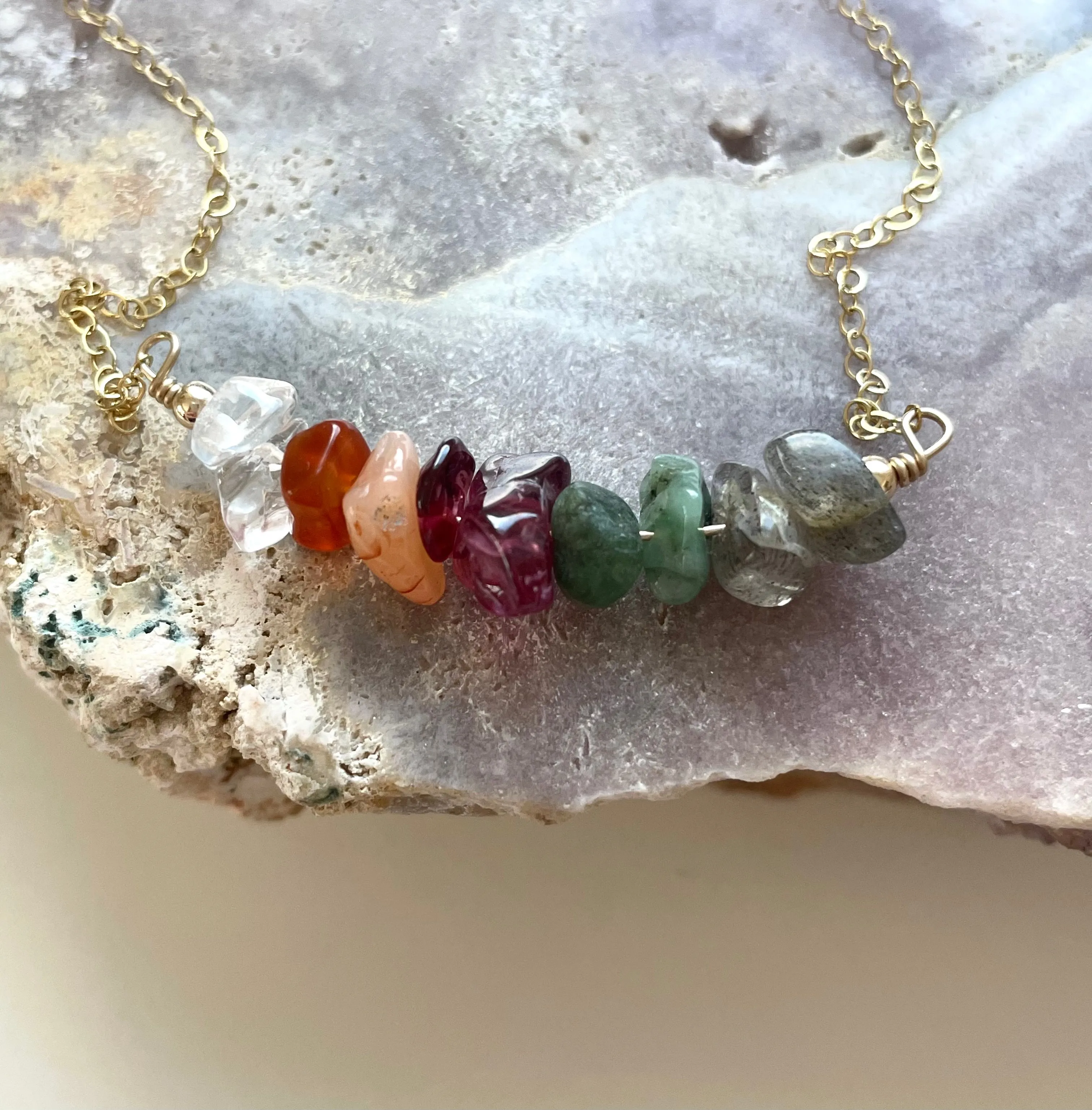 Capricorn Zodiac Necklace - crystal healing jewelry