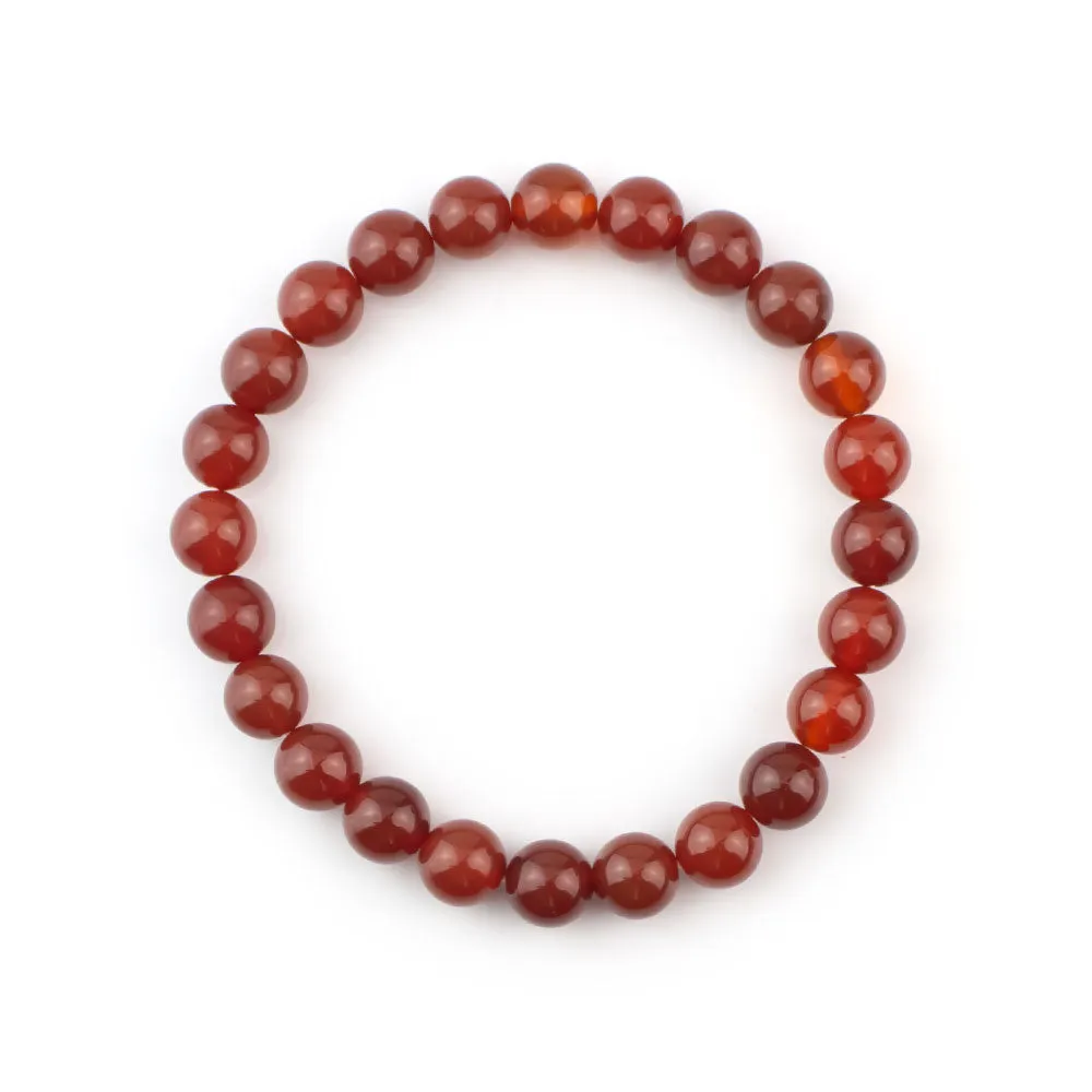 Carnelian Beaded Bracelet